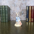 Royal Albert Beatrix Potter Peter Rabbit Figurine | Red Pocket Handkerchief 1990 England Nursery Decor