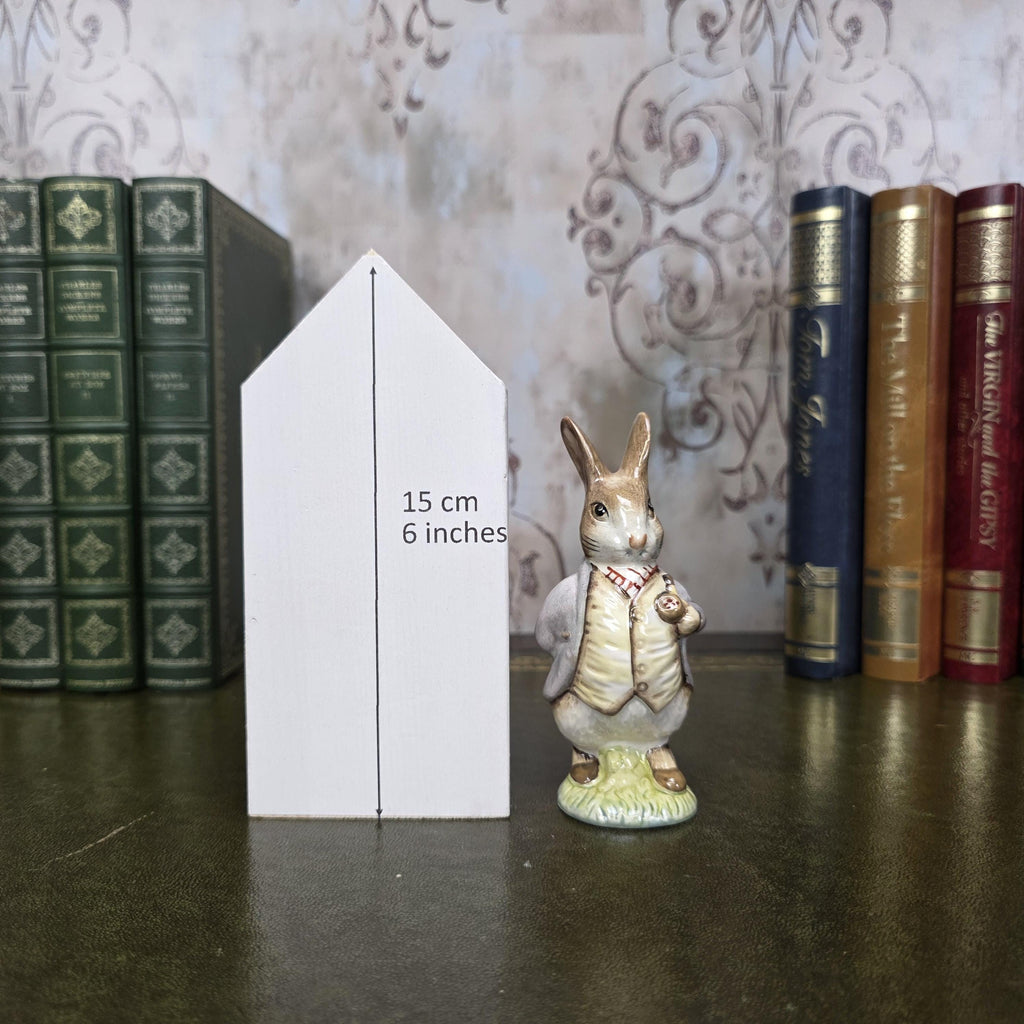 Royal Albert Mr Benjamin Bunny Figurine | 1985 Beatrix Potter Bone China Figure Classic Storybook