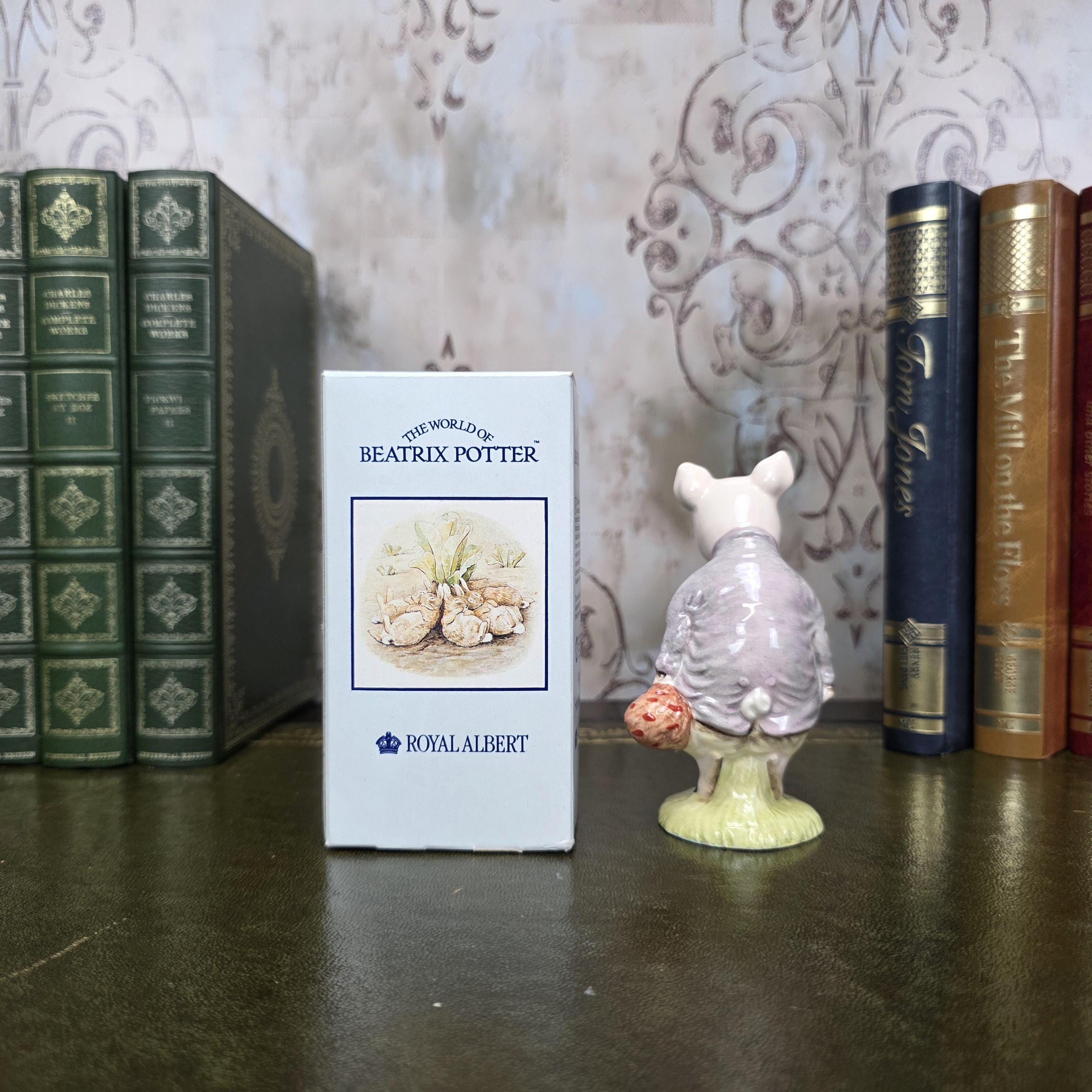 Royal Albert Pigling Bland Figurine Beatrix Potter | 1989 English Bone China | Boxed Collectible Figure