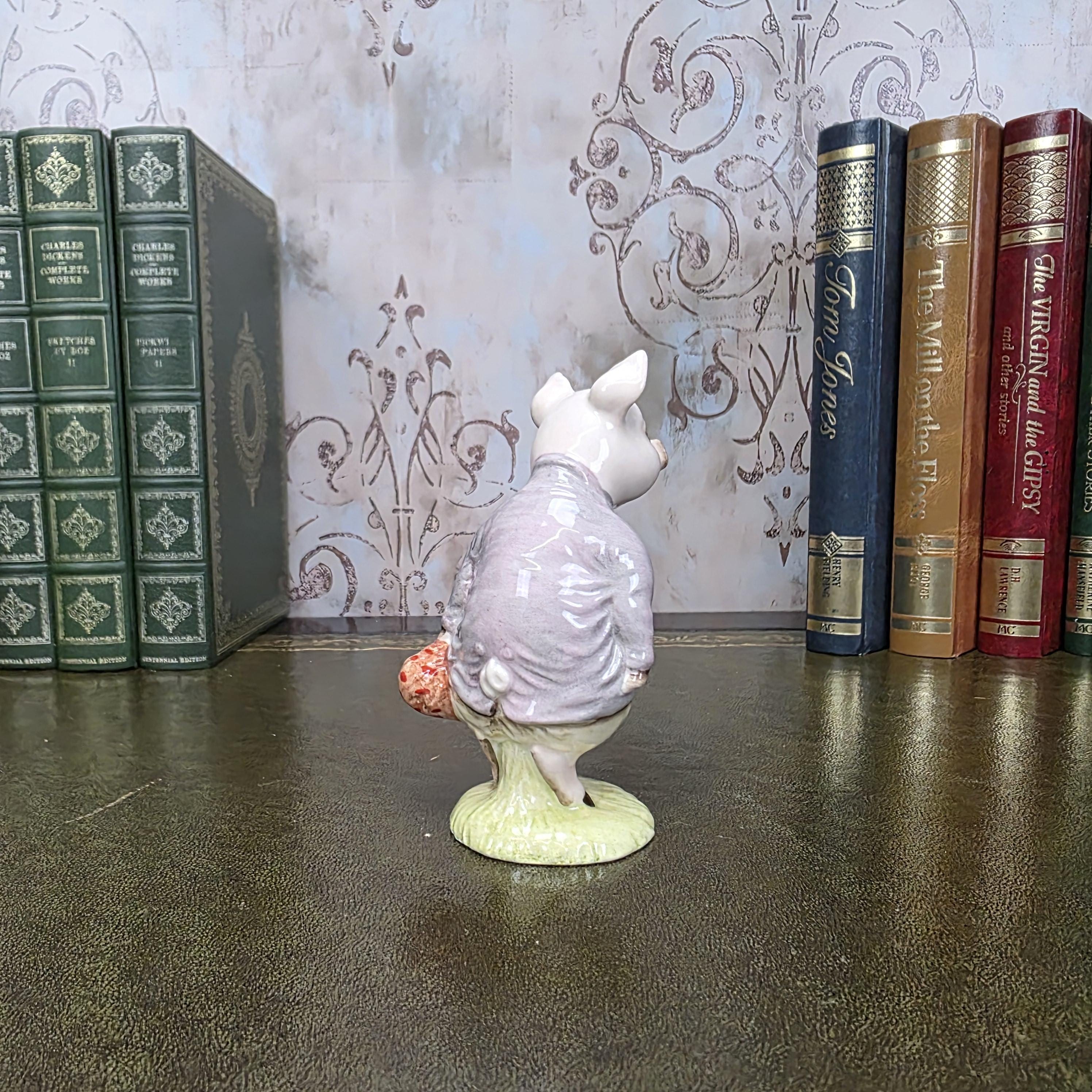 Royal Albert Pigling Bland Figurine Beatrix Potter | 1989 English Bone China | Boxed Collectible Figure