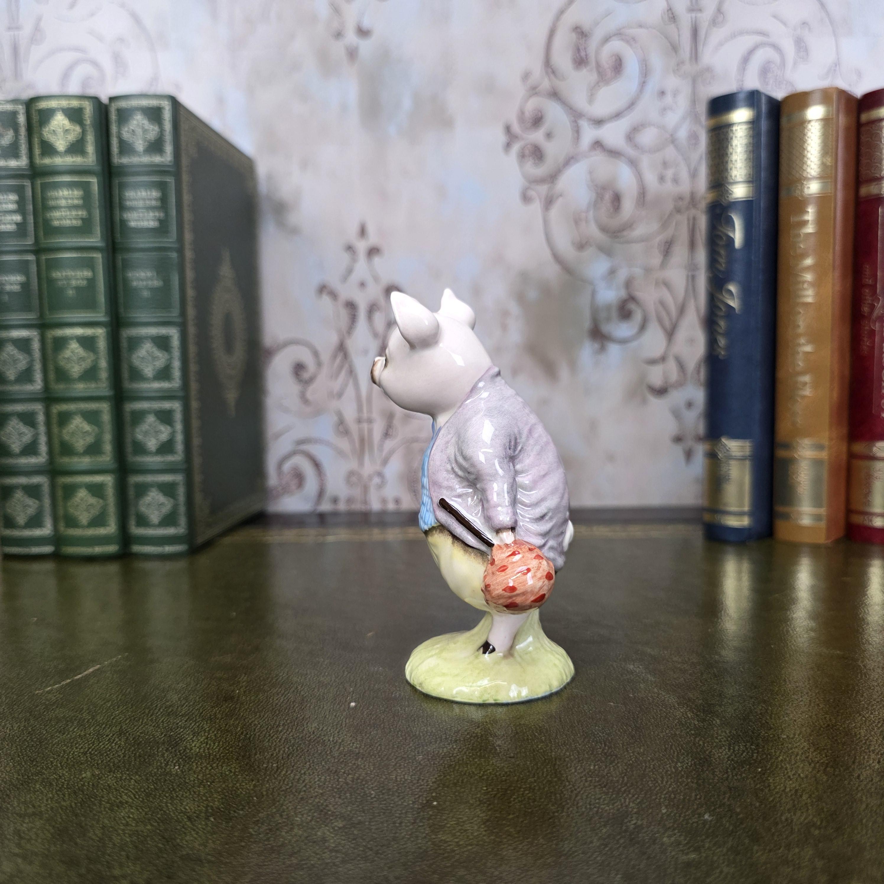 Royal Albert Pigling Bland Figurine Beatrix Potter | 1989 English Bone China | Boxed Collectible Figure