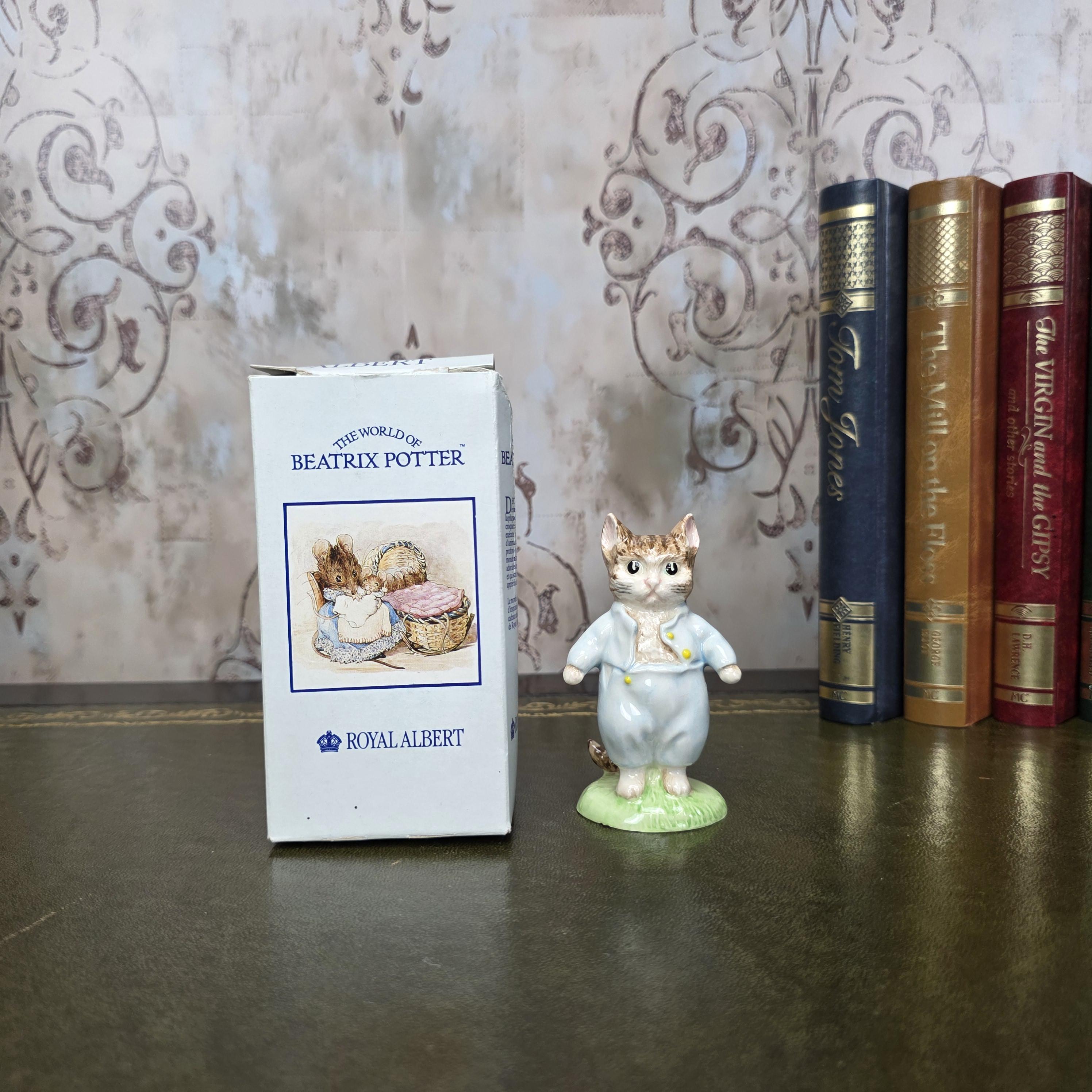 Royal Albert Tom Kitten Figurine Beatrix Potter | 1989 English Bone China | Boxed Collectible Figure