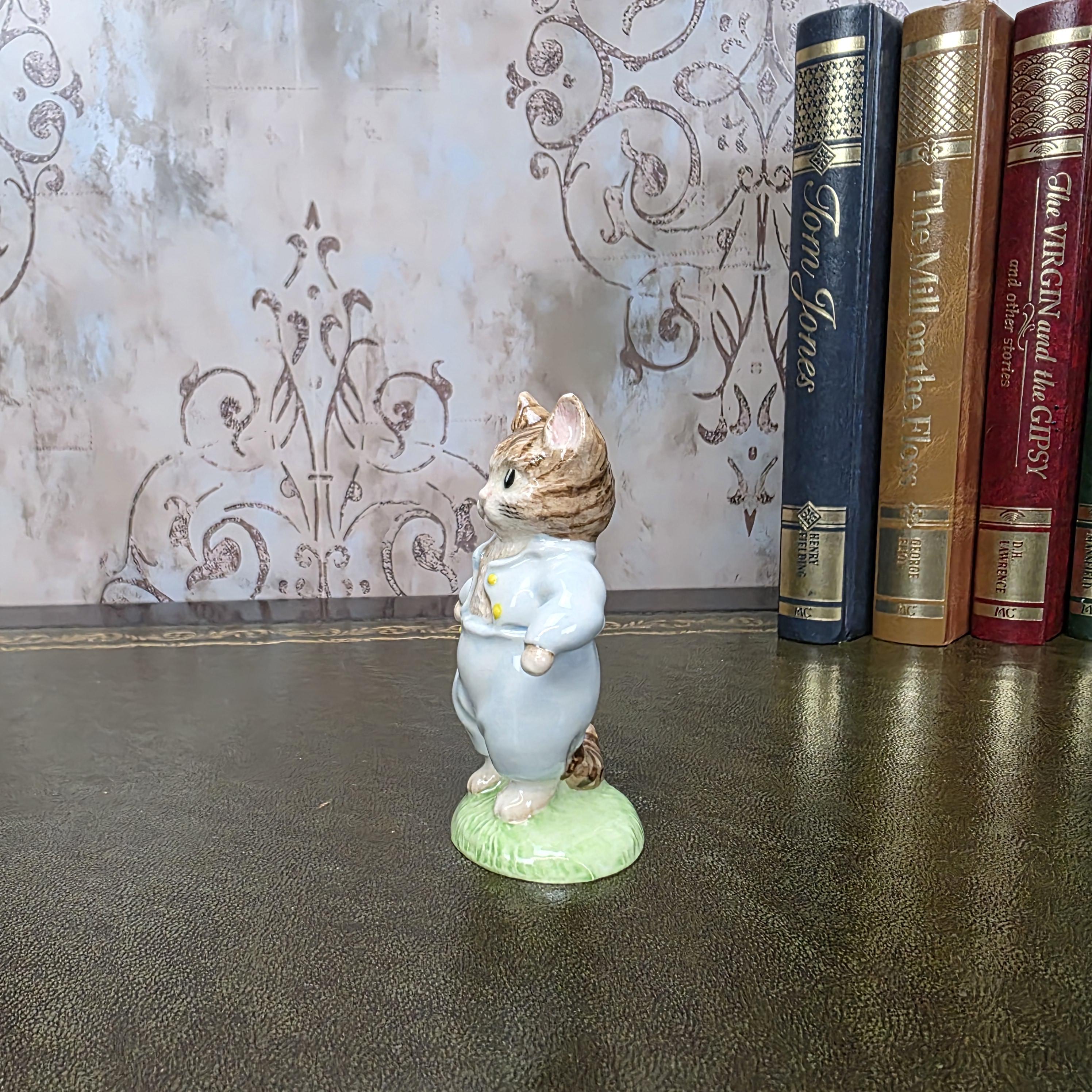 Royal Albert Tom Kitten Figurine Beatrix Potter | 1989 English Bone China | Boxed Collectible Figure