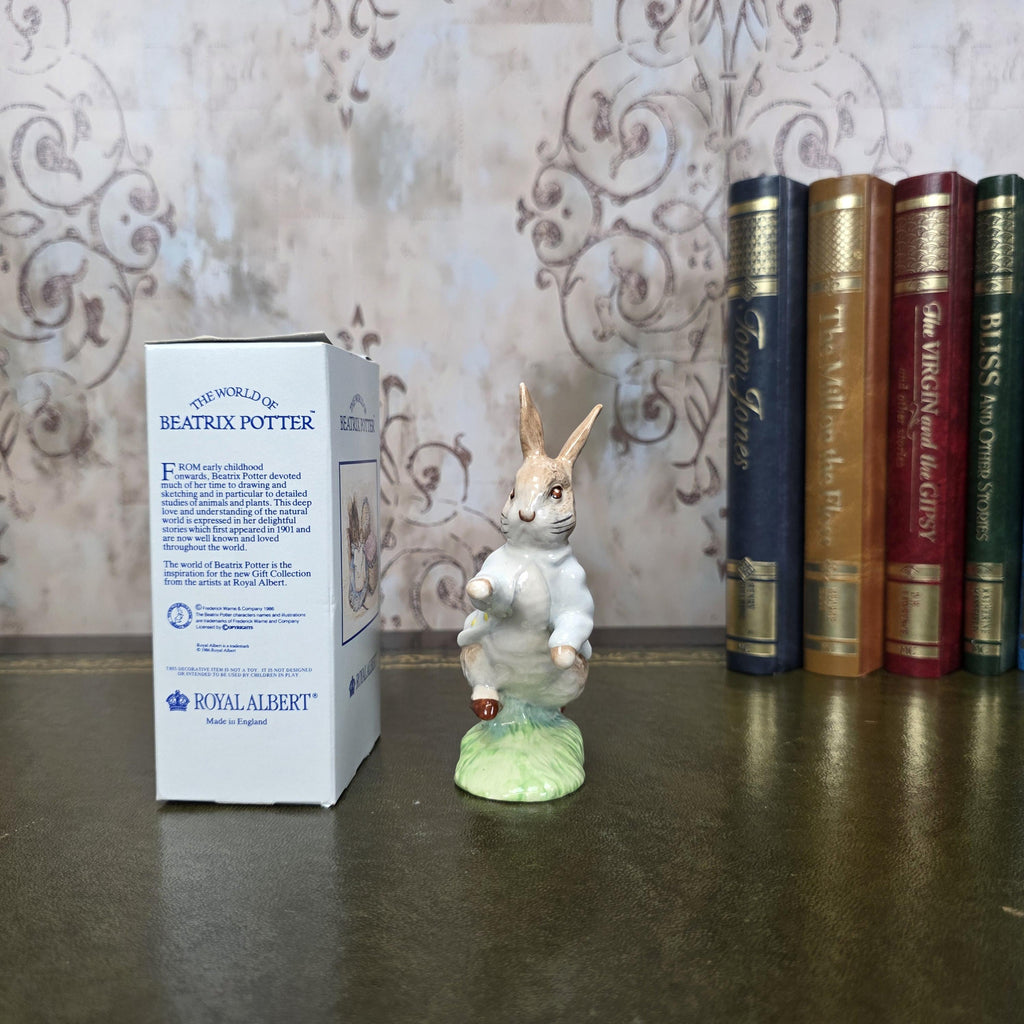 Beatrix Potter Peter Rabbit Figurine Royal Albert | 1989 English Bone China | Boxed Porcelain Figure
