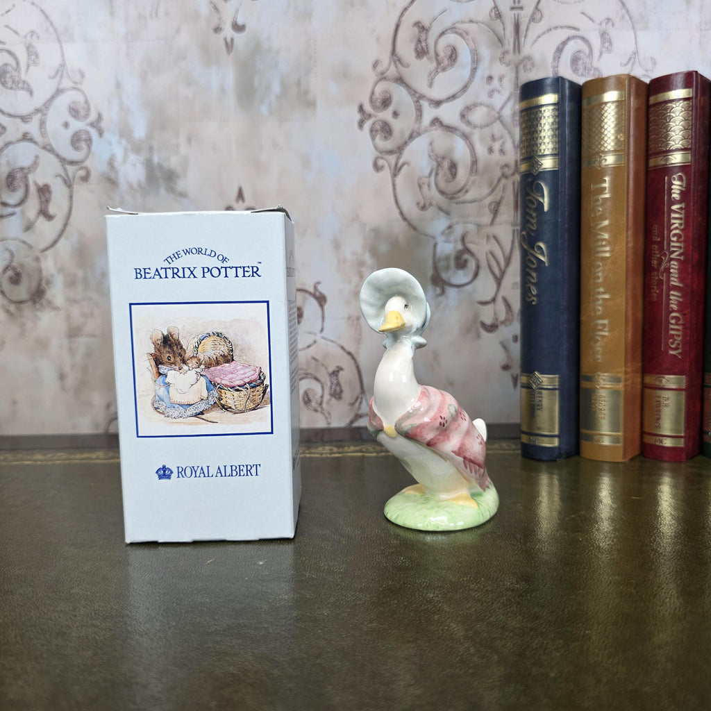 Royal Albert Jemima Puddleduck Figurine 1989 Beatrix Potter Bone China Boxed England Collectors Piece