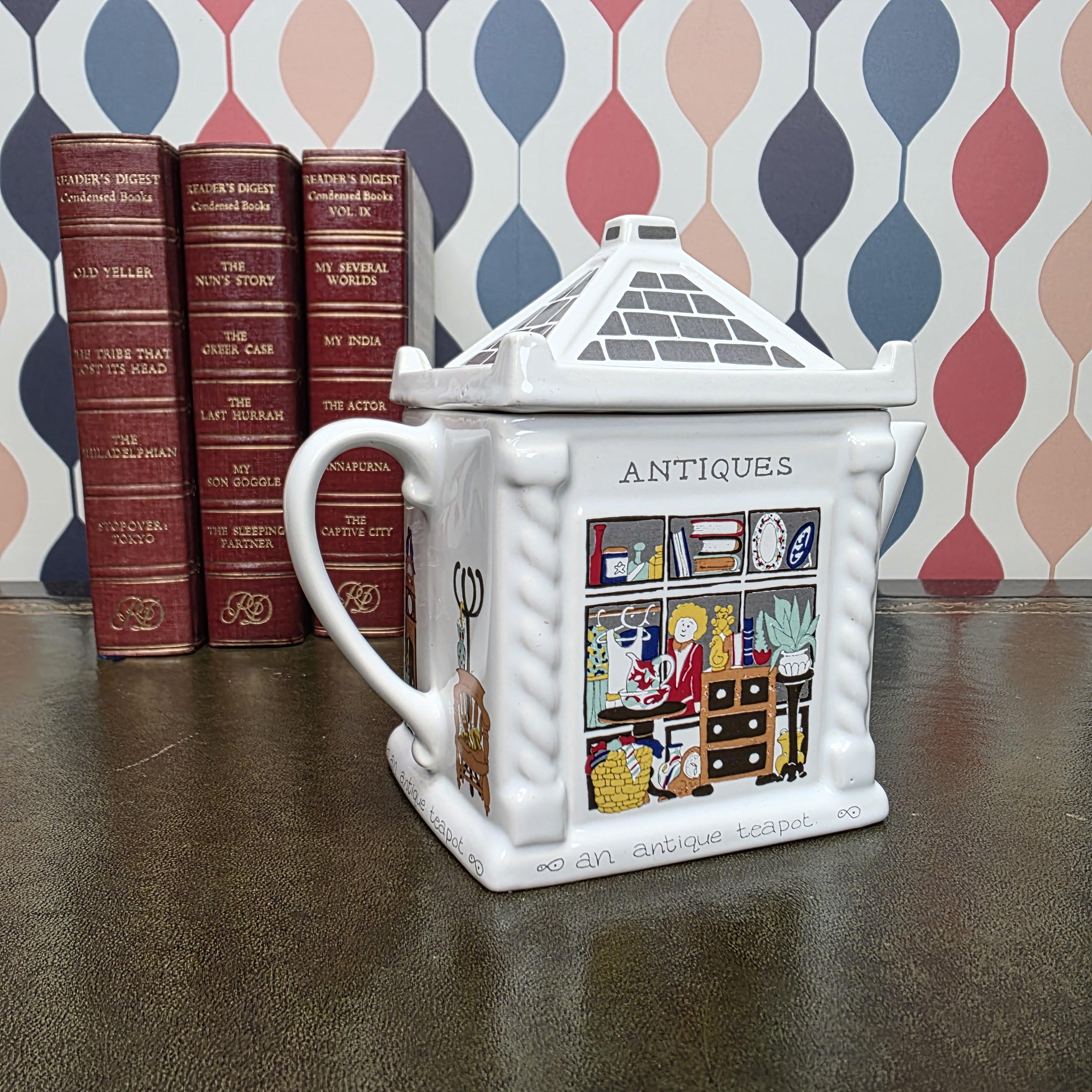 Wade England English Life Teapot Antique Shop Design Ceramic Collectible Barry Smith Barbara Wootton