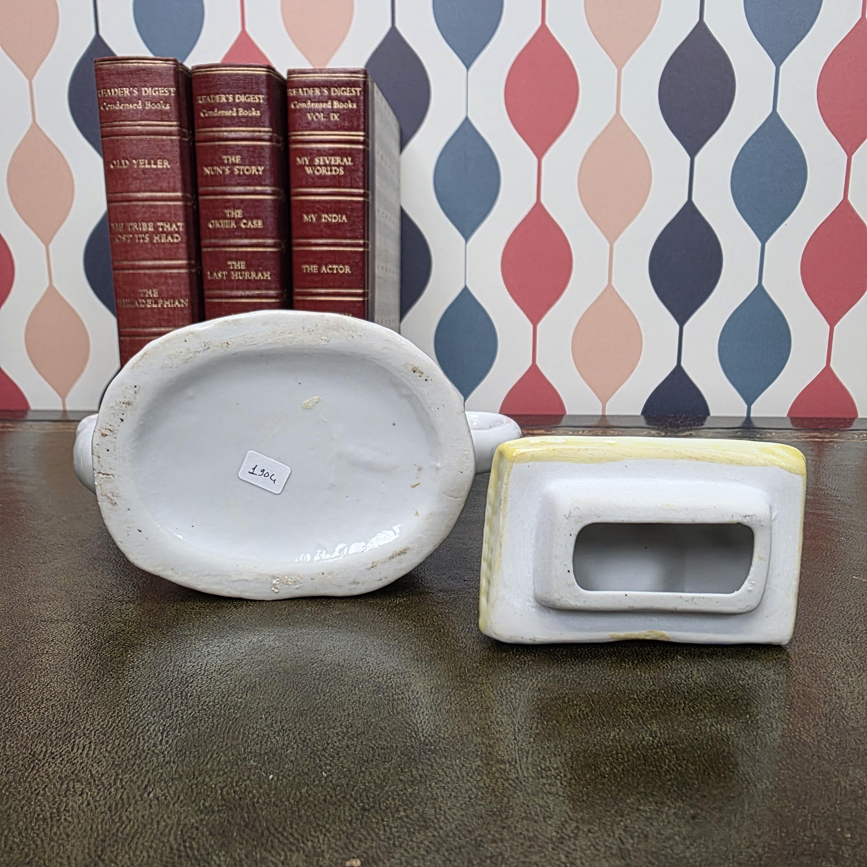 Hand Painted Ceramic Cottage House Teapot Vintage Novelty Teaware Collectible English Cottage Kitchen Decor