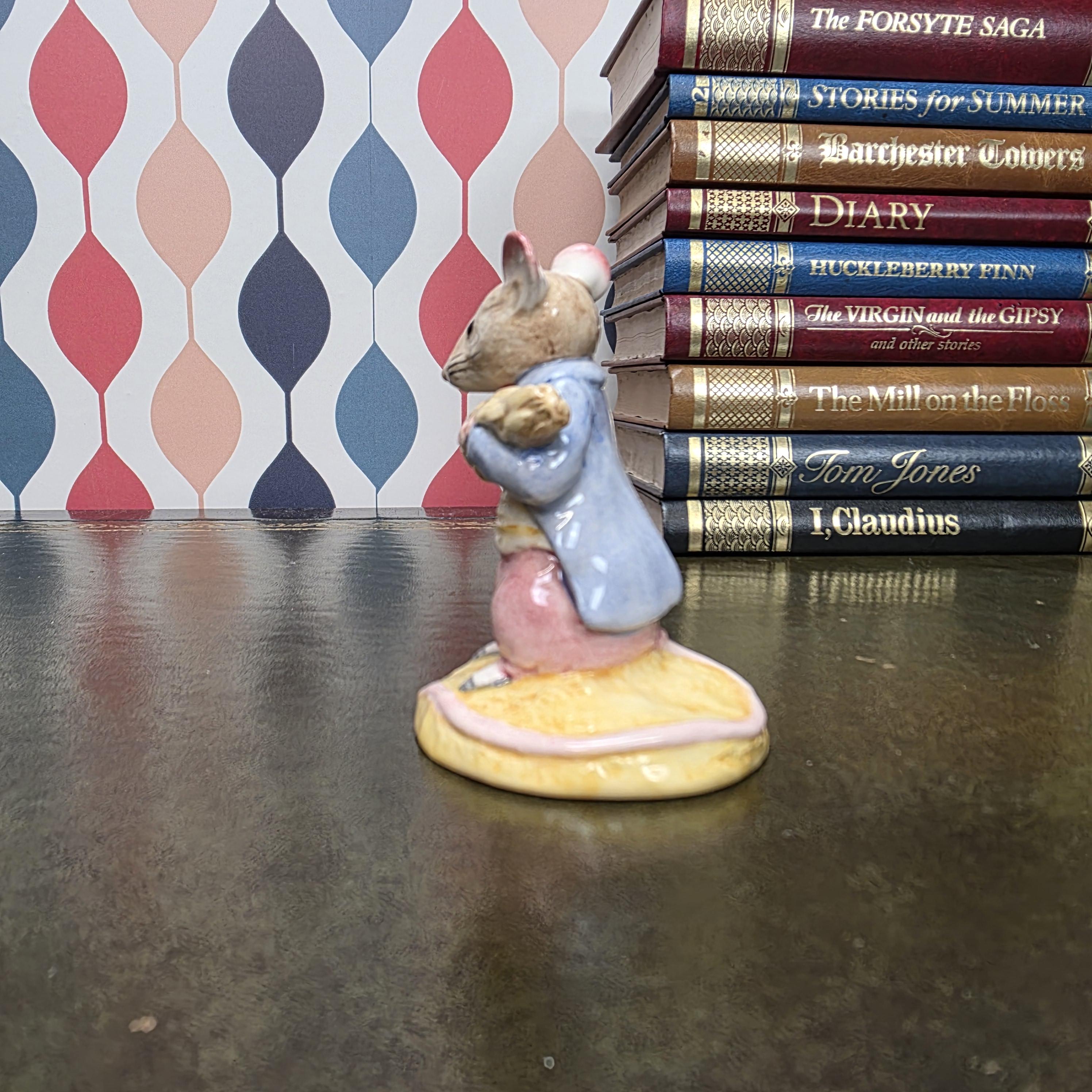 Beswick Beatrix Potter Johnny Town Mouse Figurine Eating Corn Royal Doulton Collectible Character Figure