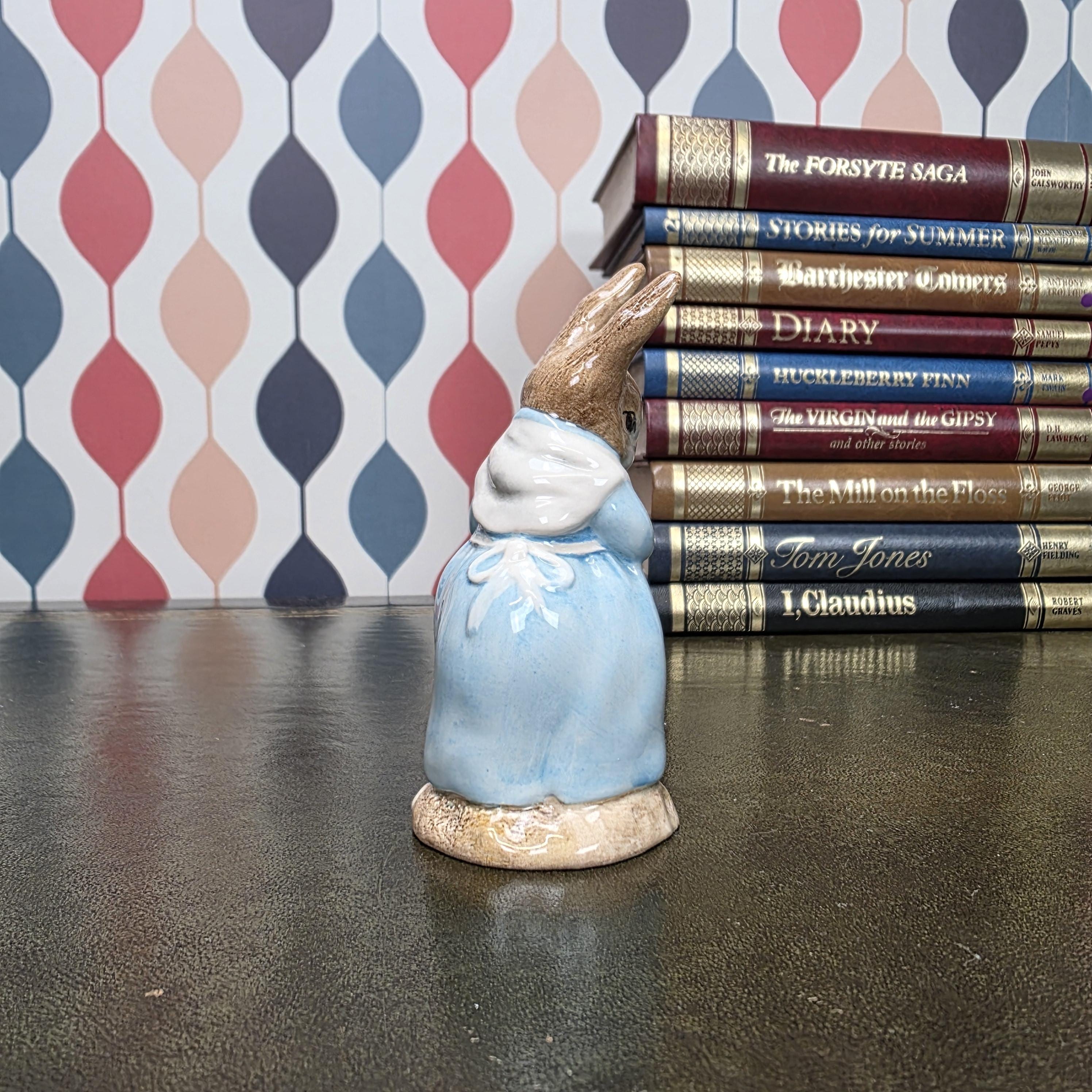 Royal Albert Beatrix Potter Mrs Rabbit Cooking Figurine English Ceramic Character Collectible Storybook Figure