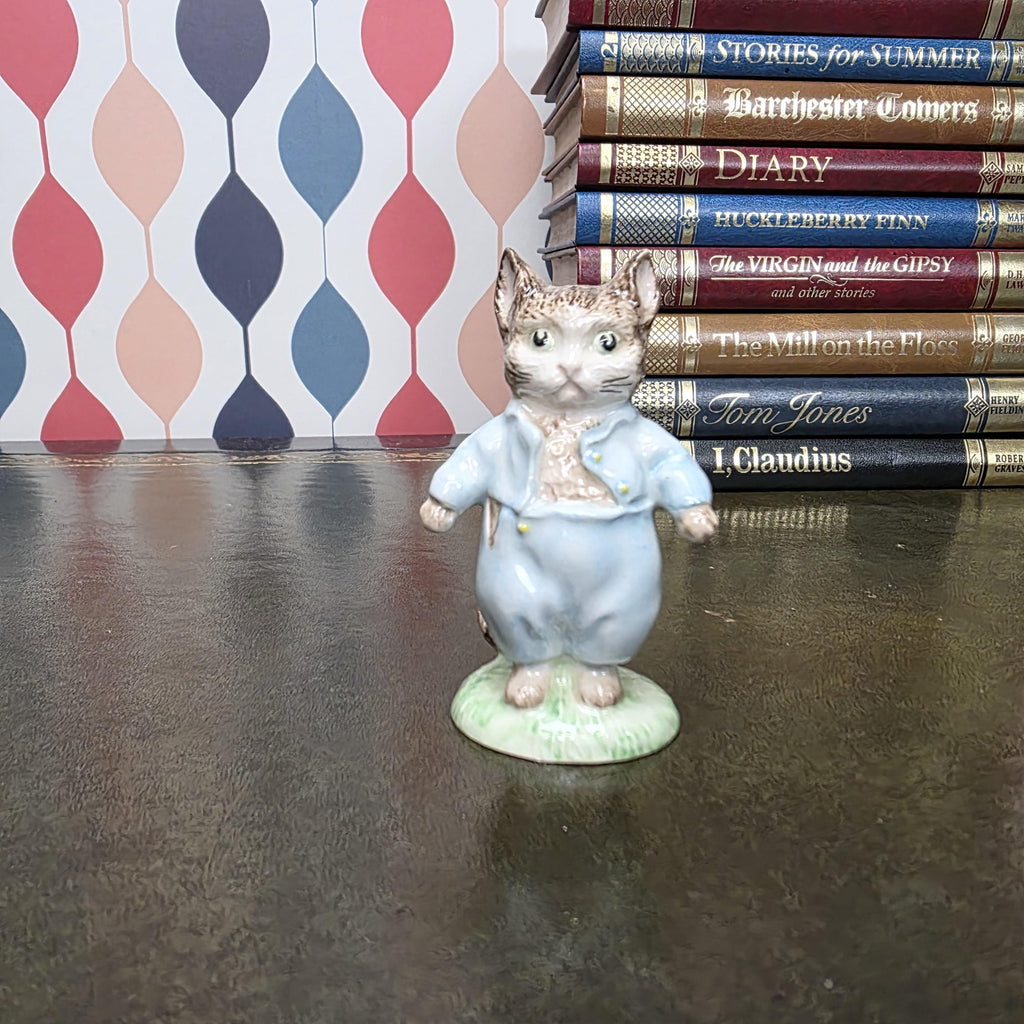 Royal Albert Tom Kitten Figurine Beatrix Potter Character Cat Collectible English Ceramic Storybook Figure