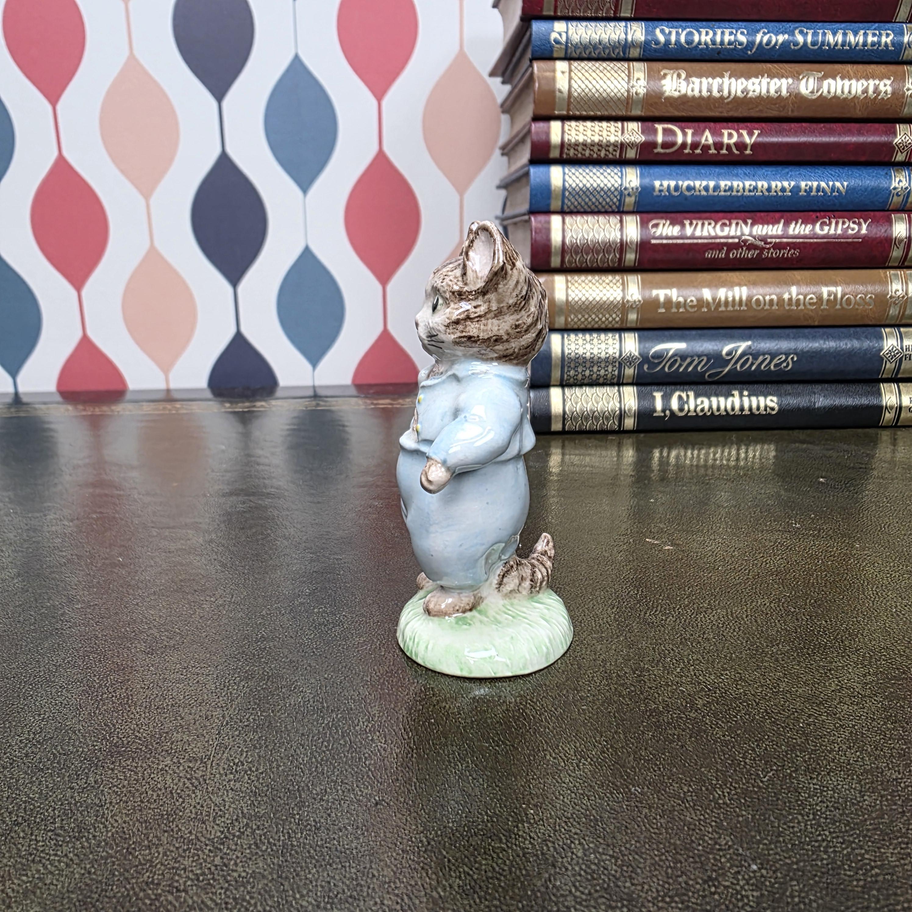 Royal Albert Tom Kitten Figurine Beatrix Potter Character Cat Collectible English Ceramic Storybook Figure