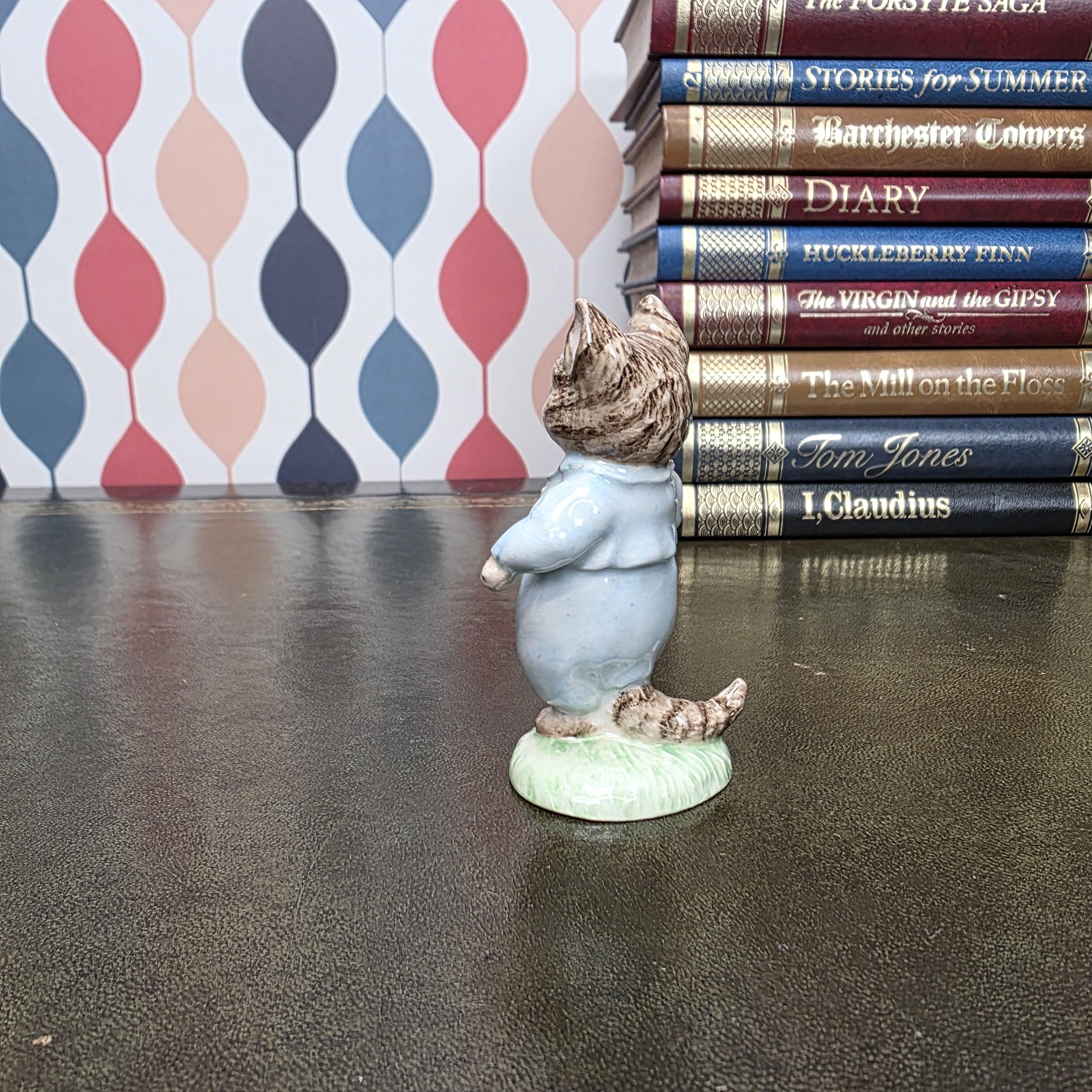 Royal Albert Tom Kitten Figurine Beatrix Potter Character Cat Collectible English Ceramic Storybook Figure