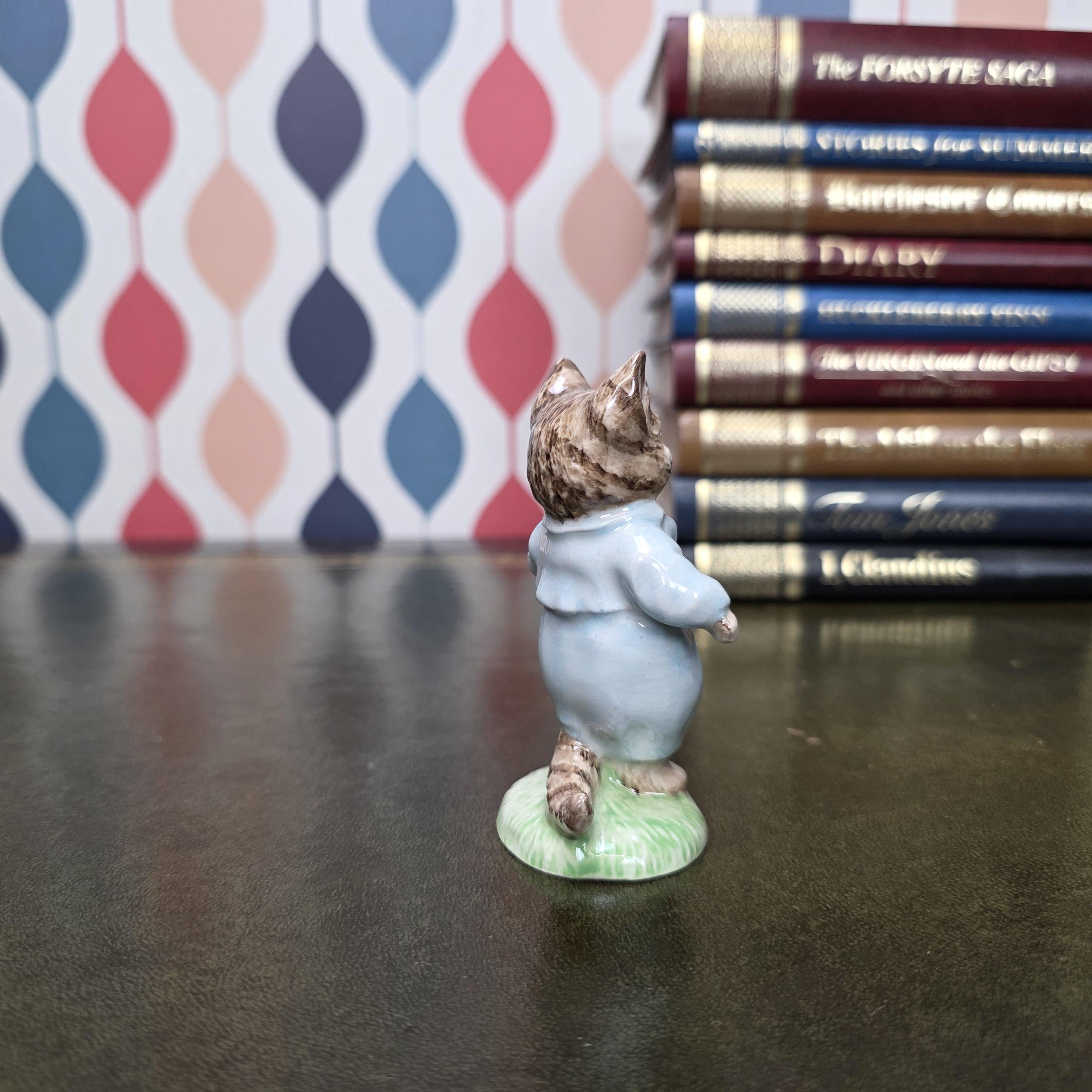 Royal Albert Tom Kitten Figurine Beatrix Potter Character Cat Collectible English Ceramic Storybook Figure