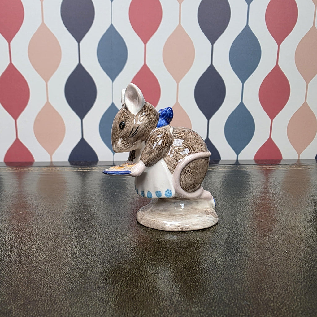 Royal Albert Appley Dapply Figurine Beatrix Potter Mouse Baking Character Collectible English Ceramic Figure