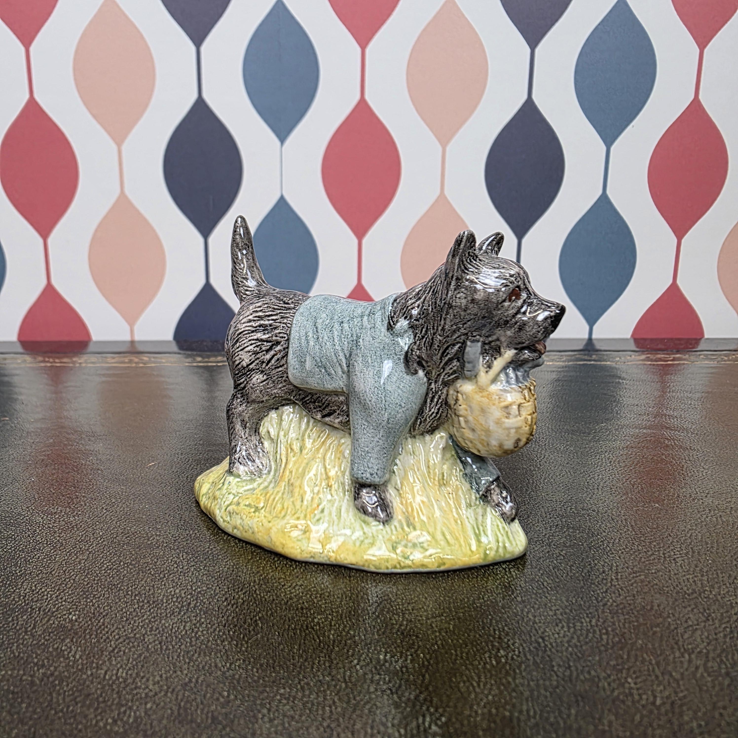 Royal Albert John Joiner Figurine Beatrix Potter Dog Character Collectible English Ceramic Animal Figure