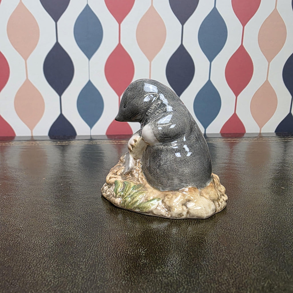 Royal Albert Diggory Diggory Delvet Figurine Beatrix Potter Mole Character Collectible English Ceramic Figure