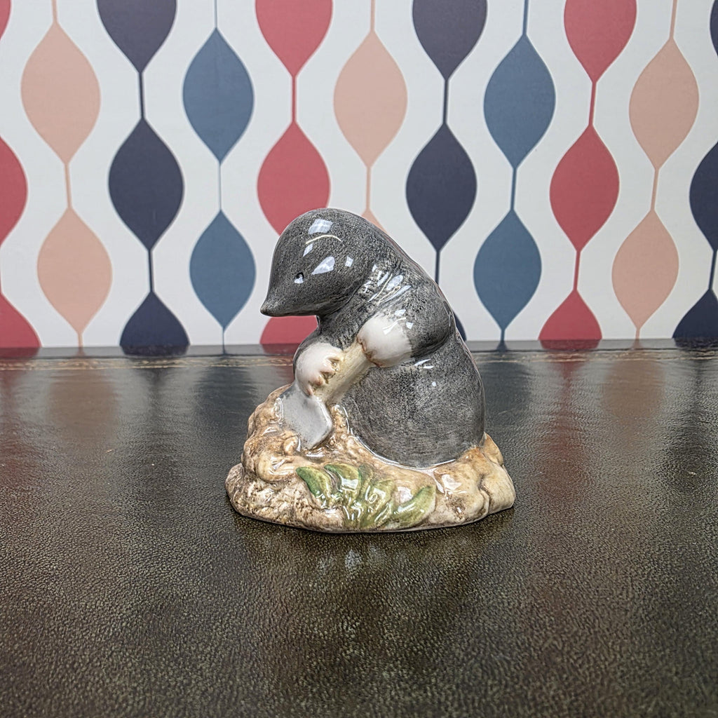 Royal Albert Diggory Diggory Delvet Figurine Beatrix Potter Mole Character Collectible English Ceramic Figure