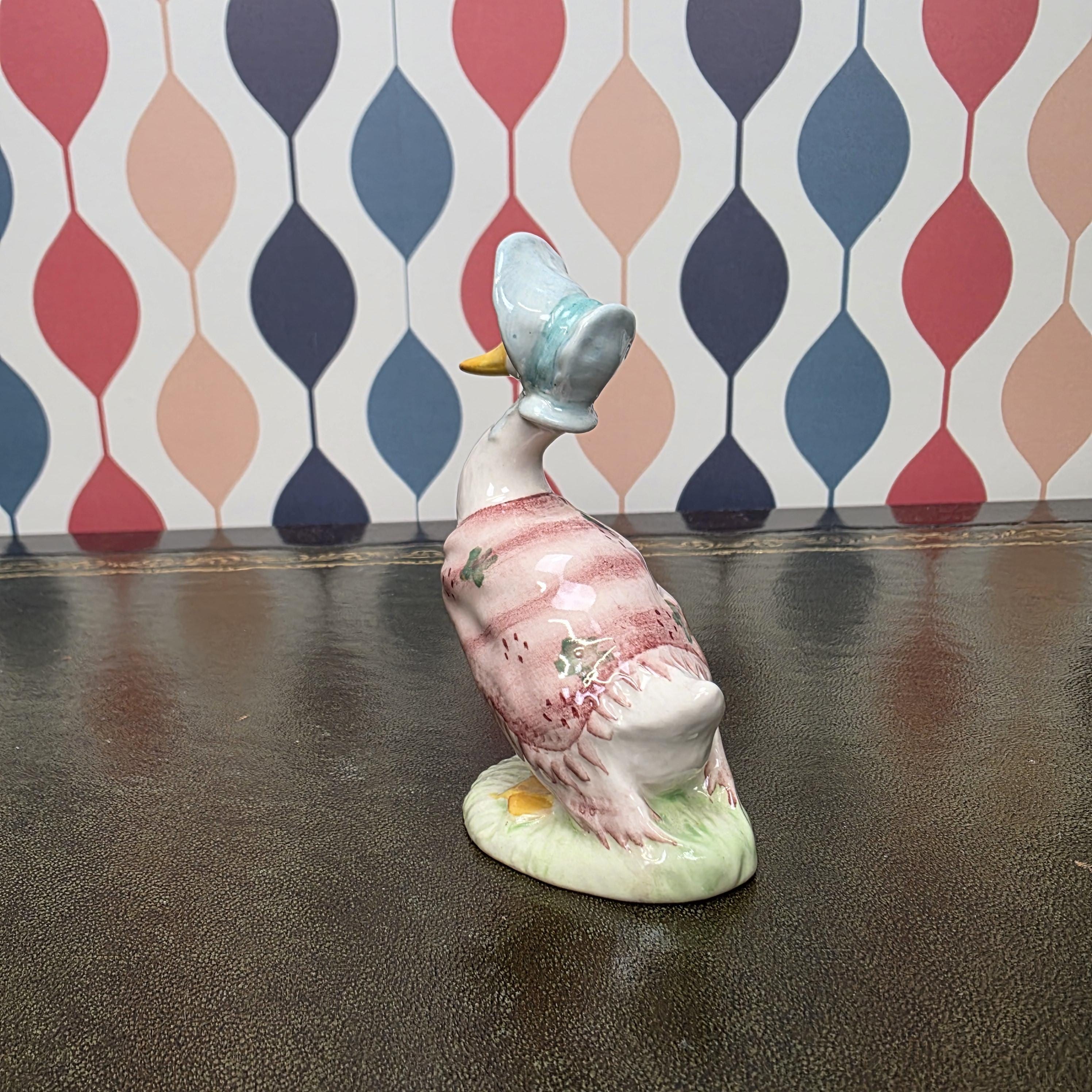 Royal Albert Jemima Puddleduck Figurine Beatrix Potter Duck Character Collectible English Ceramic Animal Figure