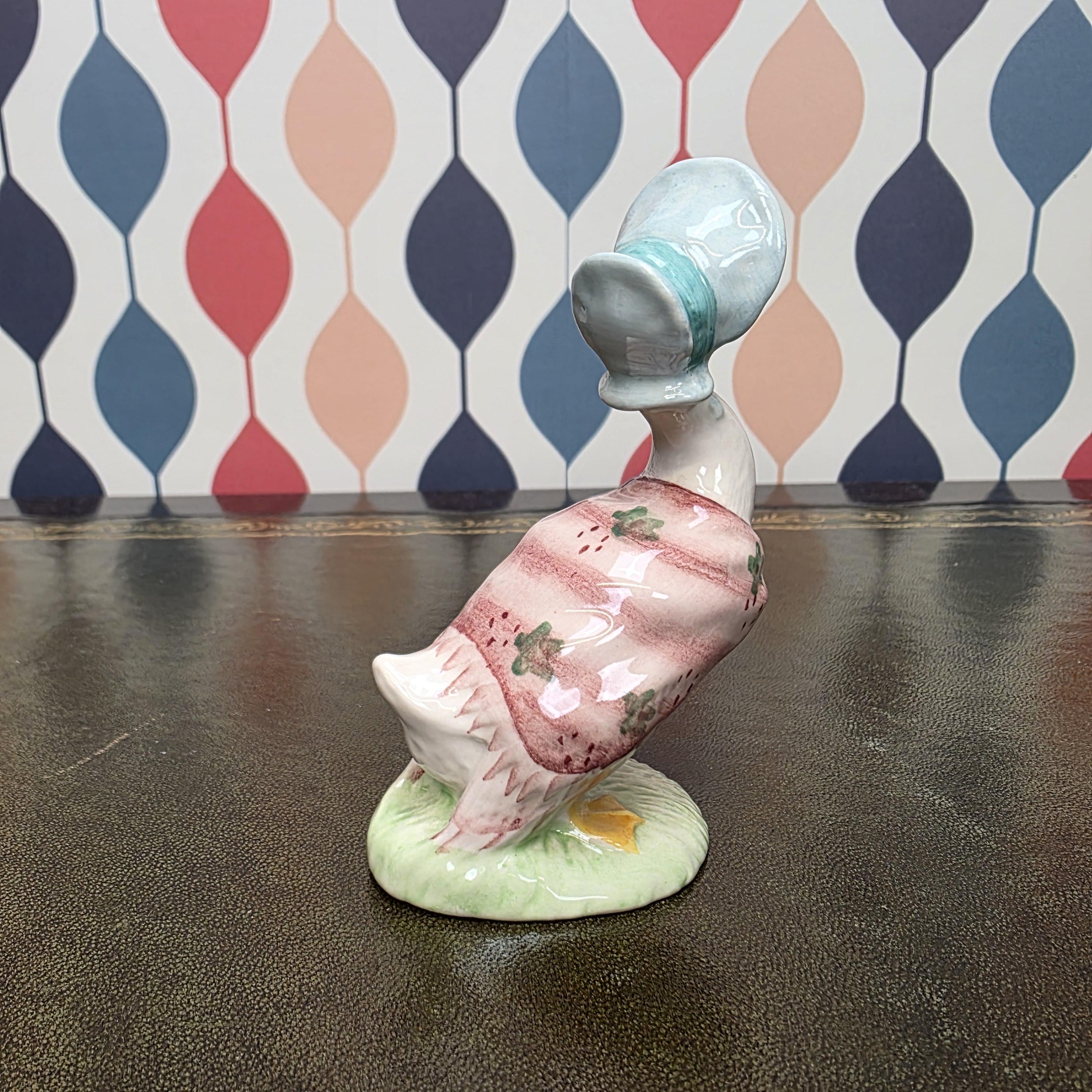 Royal Albert Jemima Puddleduck Figurine Beatrix Potter Duck Character Collectible English Ceramic Animal Figure
