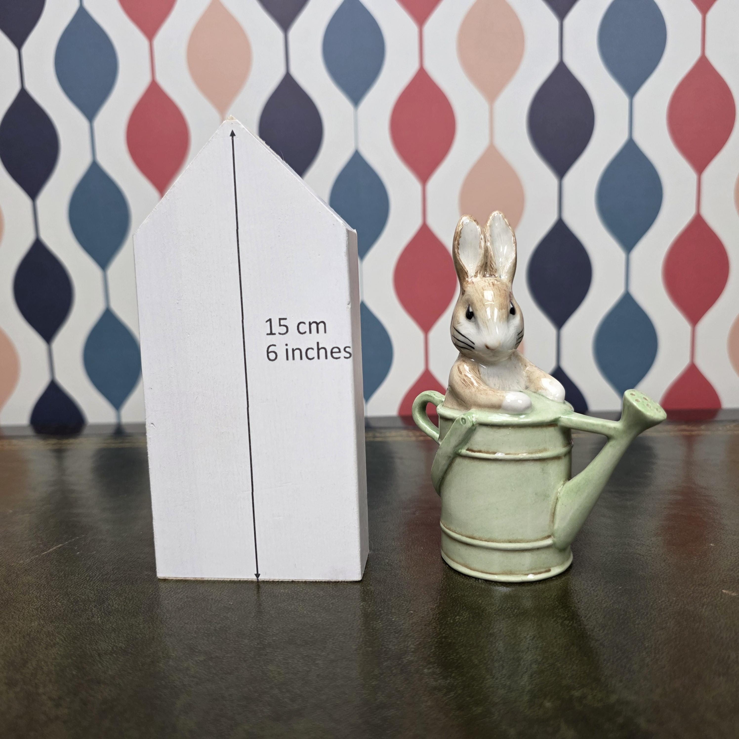 Beswick Peter in the Watering Can Figurine Beatrix Potter Peter Rabbit Collectible English Ceramic Garden