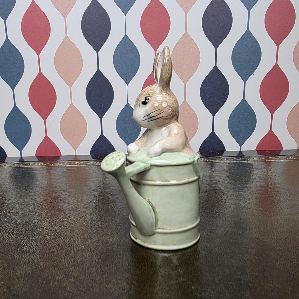 Beswick Peter in the Watering Can Figurine Beatrix Potter Peter Rabbit Collectible English Ceramic Garden