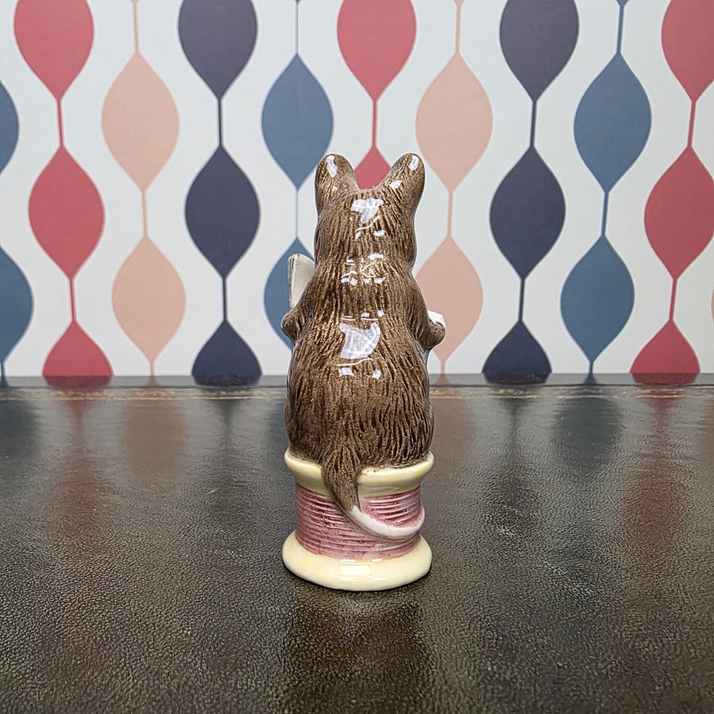 Royal Albert Beatrix Potter Tailor of Gloucester Mouse Figurine English Ceramic Storybook Character Collectible