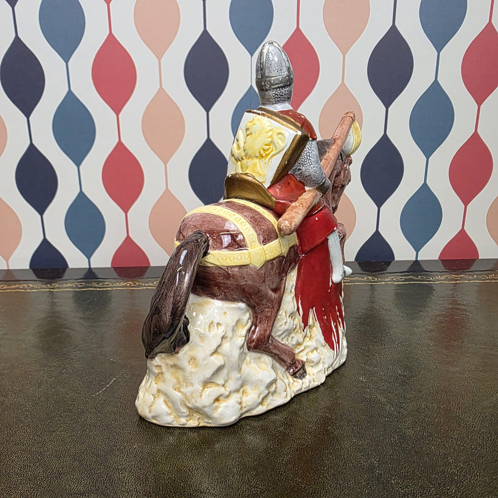 Vintage Knight Teapot Medieval Horse Rider Ceramic Collectible Novelty Kitchen Decor The Leonardo Collection