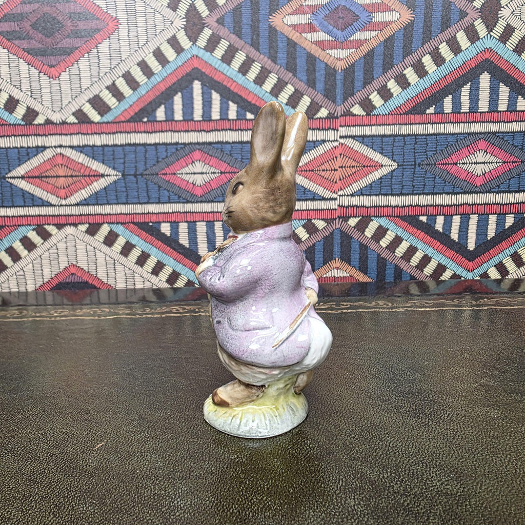 Royal Albert Benjamin Bunny Figurine Beatrix Potter Porcelain Rabbit Figure Peter Rabbit Character Collectible