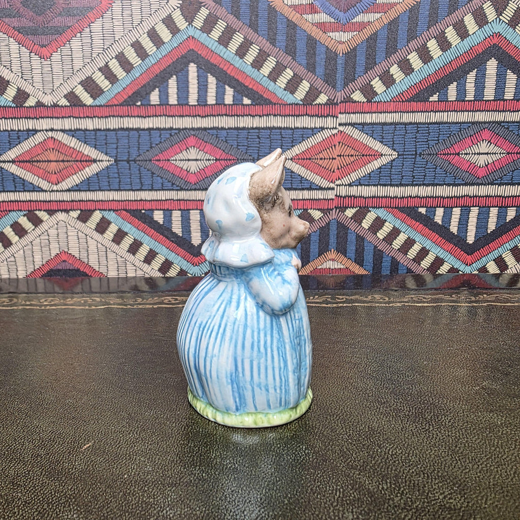 Beatrix Potter Aunt Pettitoes Royal Albert Pig Figurine Vintage English Porcelain Character With Bucket