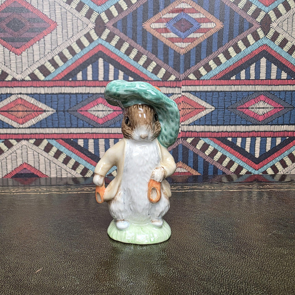 Beatrix Potter Benjamin Bunny Figurine Royal Albert 1989 Porcelain Rabbit Figure Vintage English Collectible