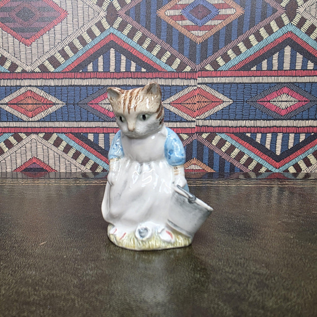 Royal Albert Beatrix Potter Ribby Cat Figurine 1992 Porcelain Collectible