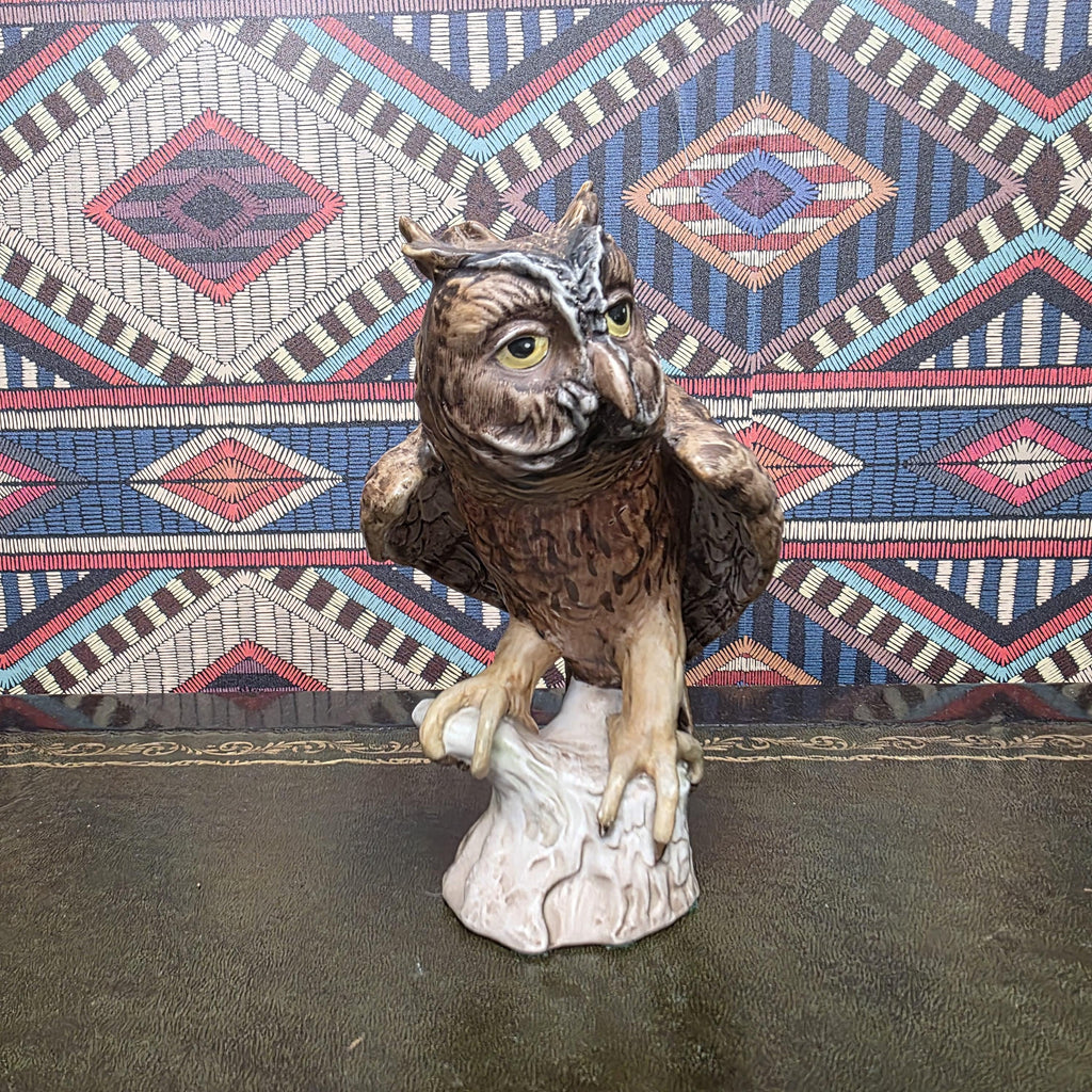 Hummel Screech Owl Figurine CV99 1969 Goebel West Germany Ceramic Woodland Bird Sculpture Vintage