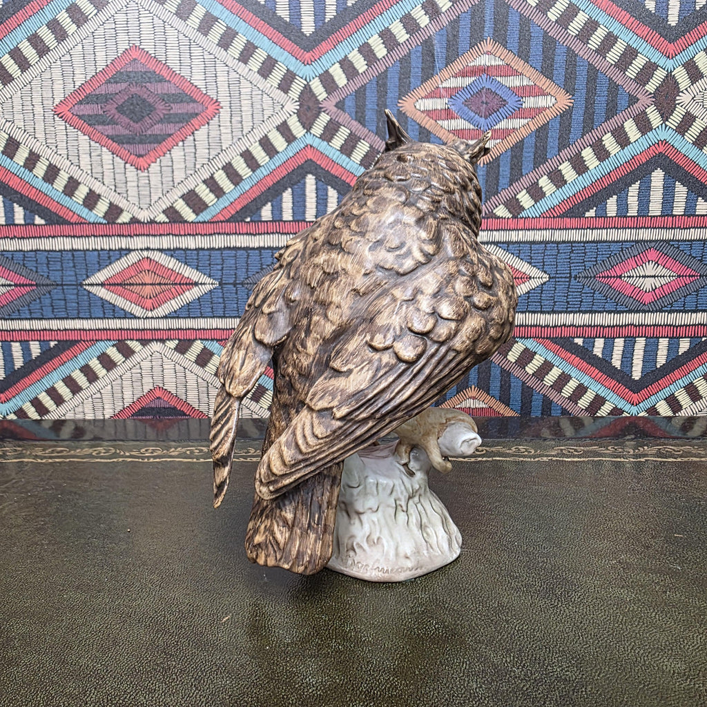 Hummel Screech Owl Figurine CV99 1969 Goebel West Germany Ceramic Woodland Bird Sculpture Vintage