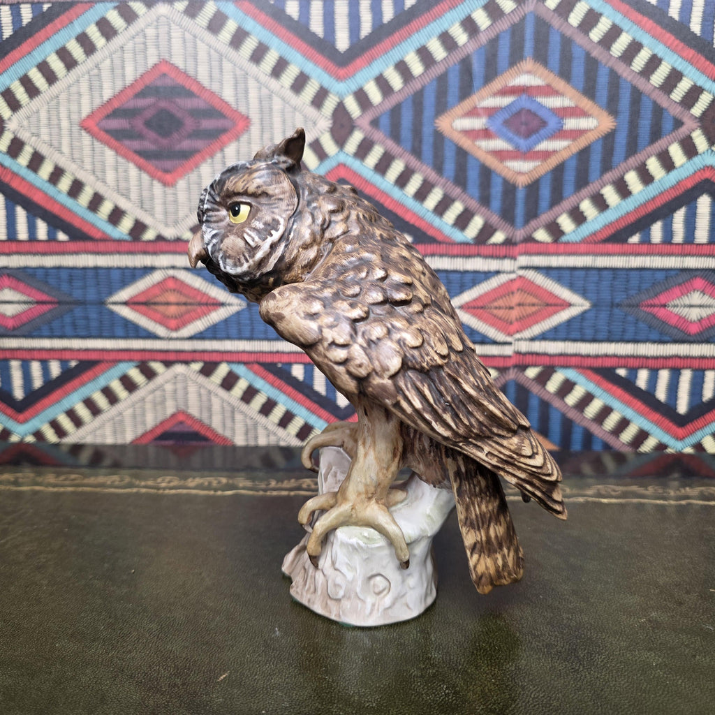 Hummel Screech Owl Figurine CV99 1969 Goebel West Germany Ceramic Woodland Bird Sculpture Vintage