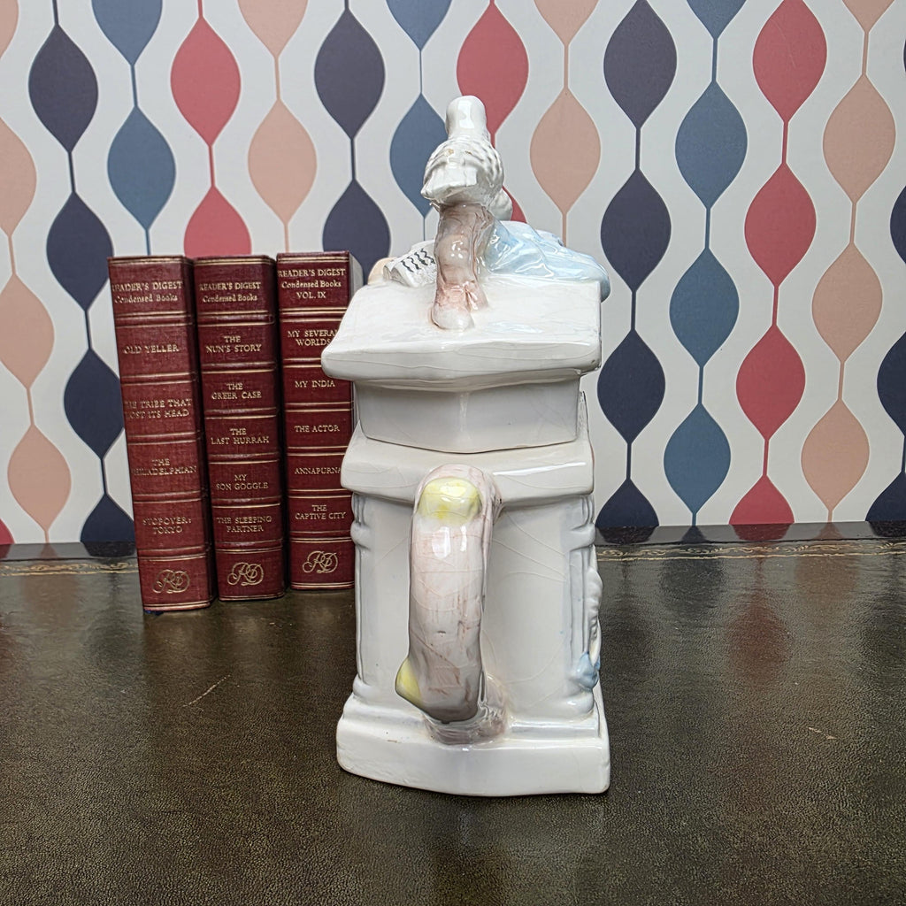 Vintage Bird Ceramic Cottage Dove Figurine Novelty Tea Pot Collectible Teaware Cottagecore Kitchen Decor