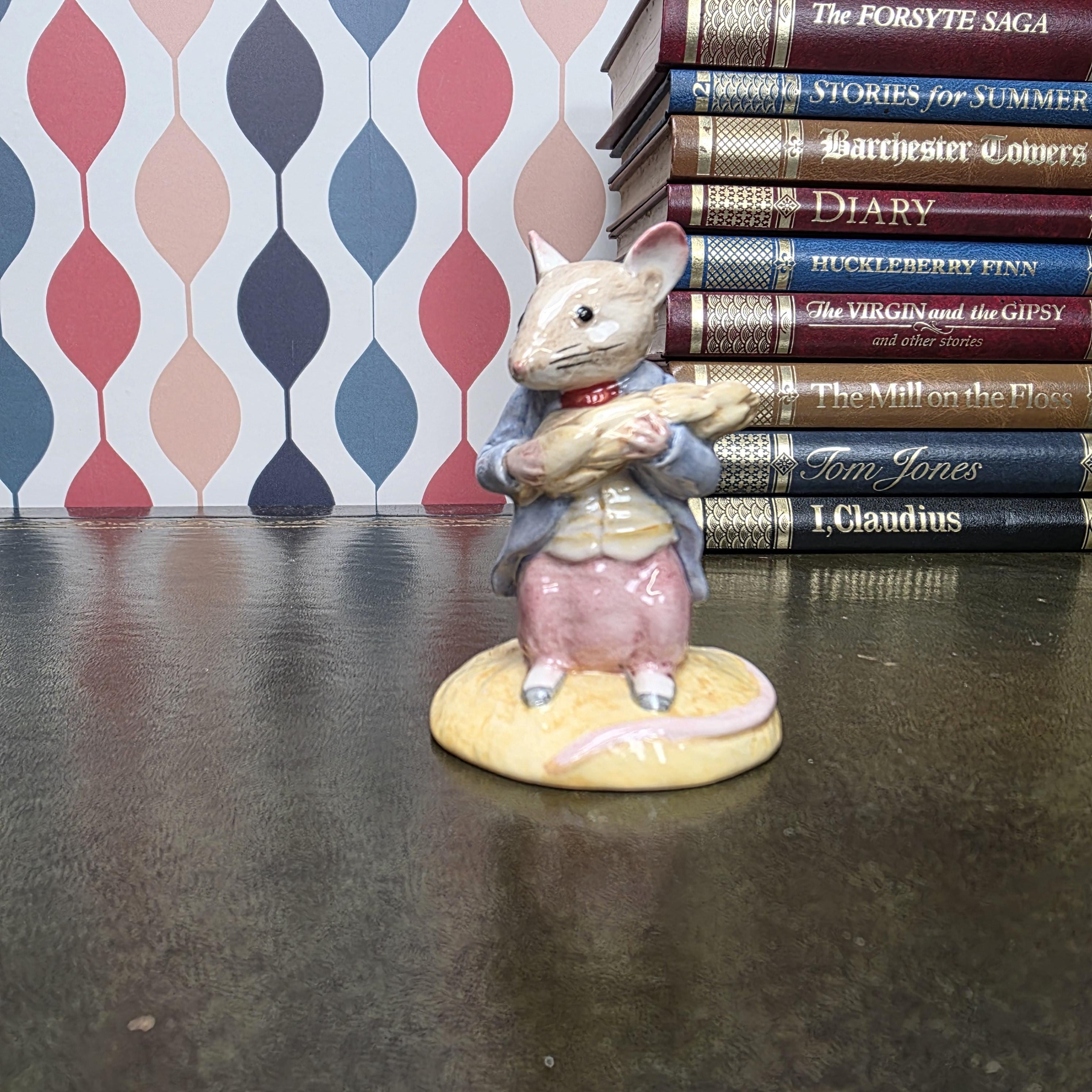 Beswick Beatrix Potter Johnny Town Mouse Figurine Eating Corn Royal Doulton Collectible Character Figure