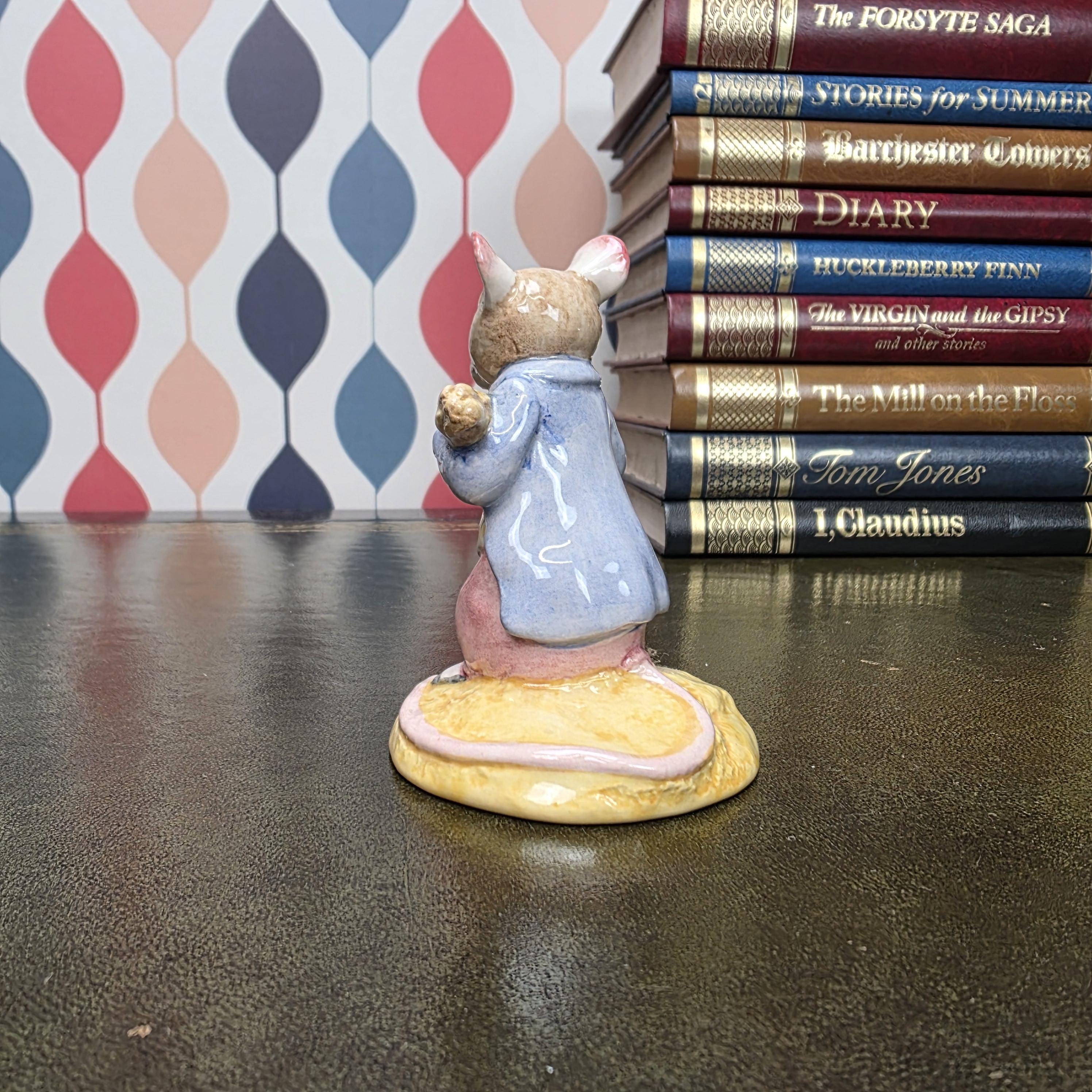 Beswick Beatrix Potter Johnny Town Mouse Figurine Eating Corn Royal Doulton Collectible Character Figure