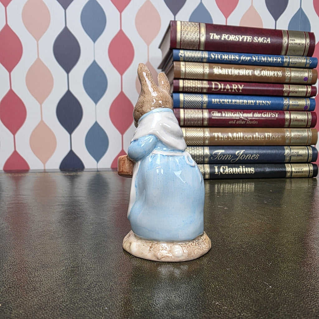 Royal Albert Beatrix Potter Mrs Rabbit Cooking Figurine English Ceramic Character Collectible Storybook Figure