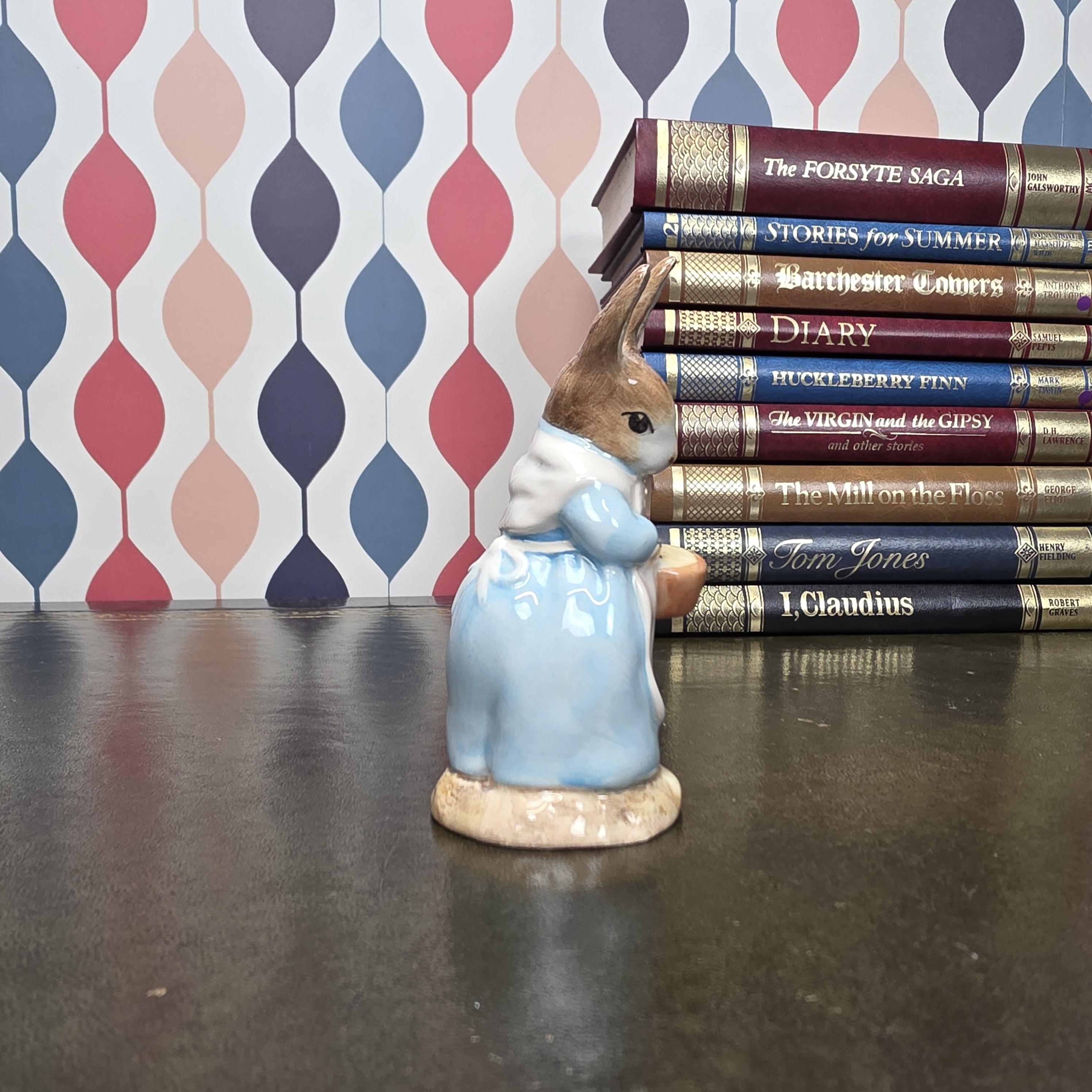 Royal Albert Beatrix Potter Mrs Rabbit Cooking Figurine English Ceramic Character Collectible Storybook Figure
