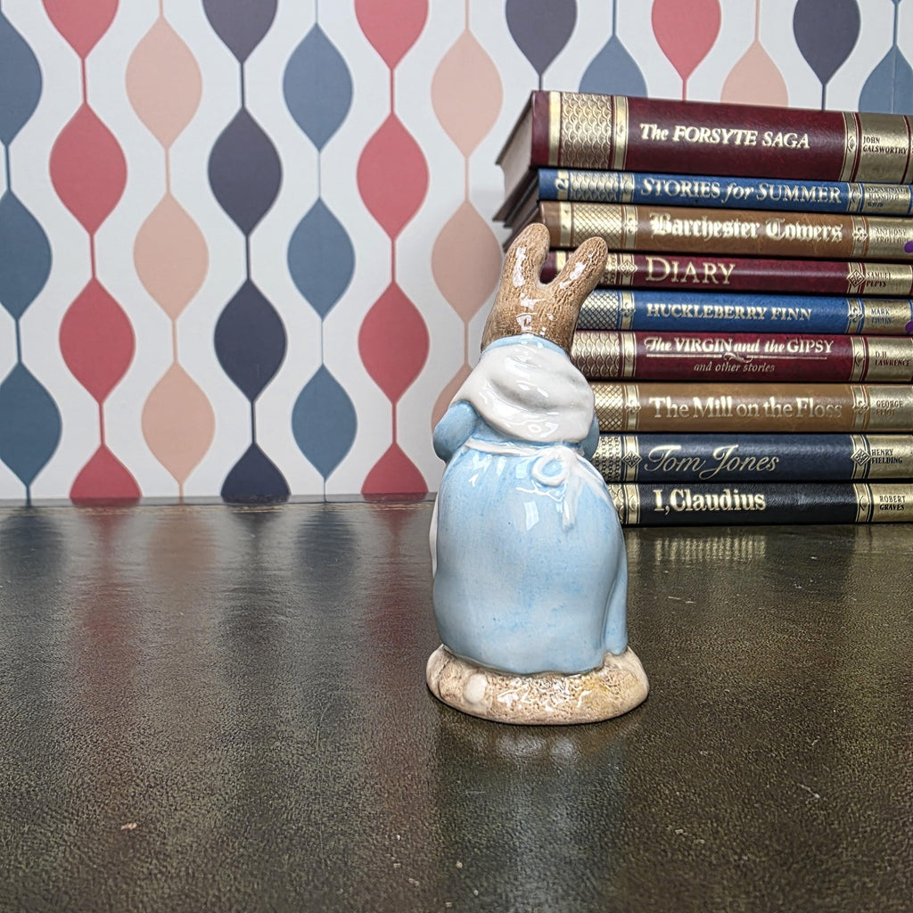 Royal Albert Beatrix Potter Mrs Rabbit Cooking Figurine English Ceramic Character Collectible Storybook Figure