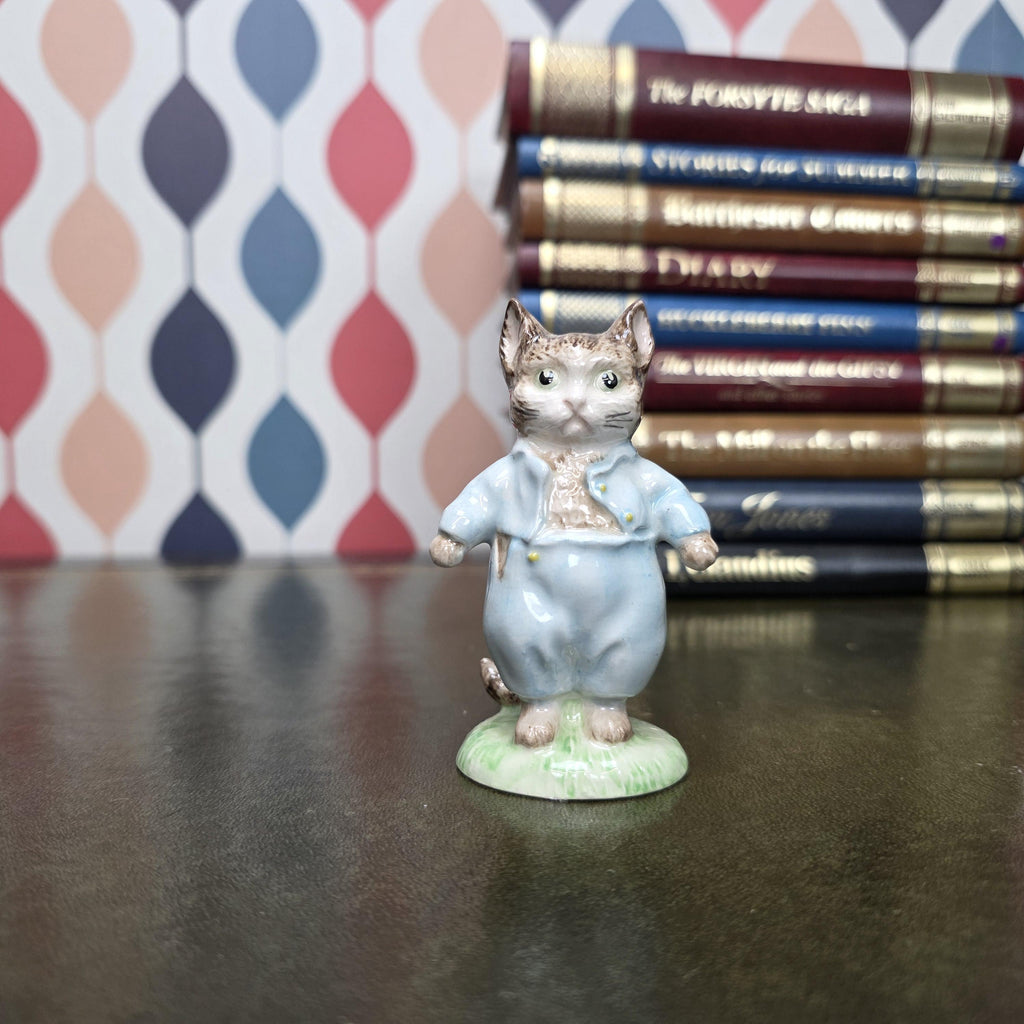Royal Albert Tom Kitten Figurine Beatrix Potter Character Cat Collectible English Ceramic Storybook Figure