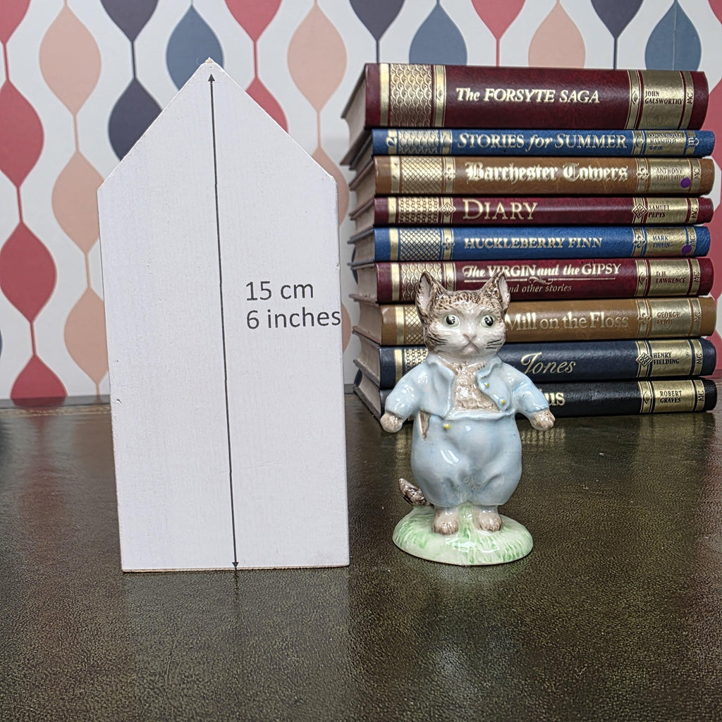 Royal Albert Tom Kitten Figurine Beatrix Potter Character Cat Collectible English Ceramic Storybook Figure