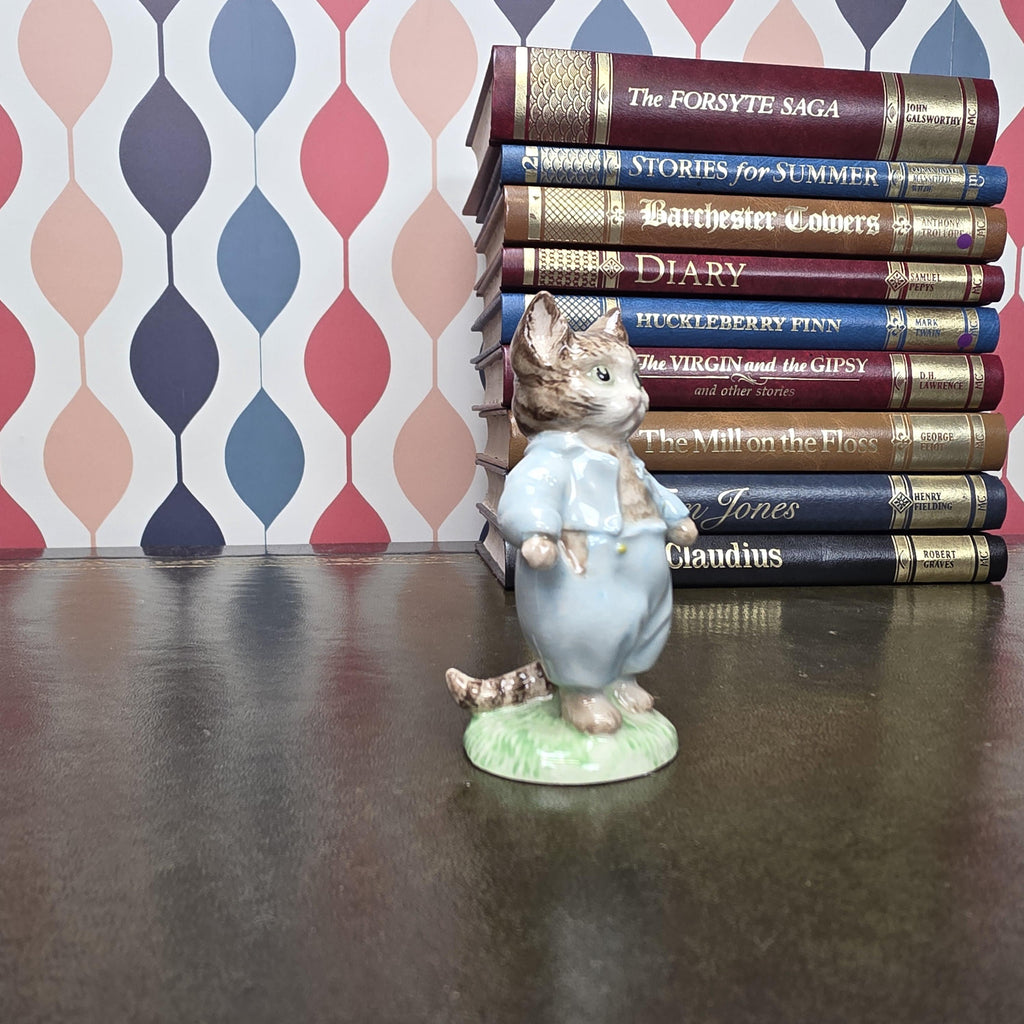 Royal Albert Tom Kitten Figurine Beatrix Potter Character Cat Collectible English Ceramic Storybook Figure