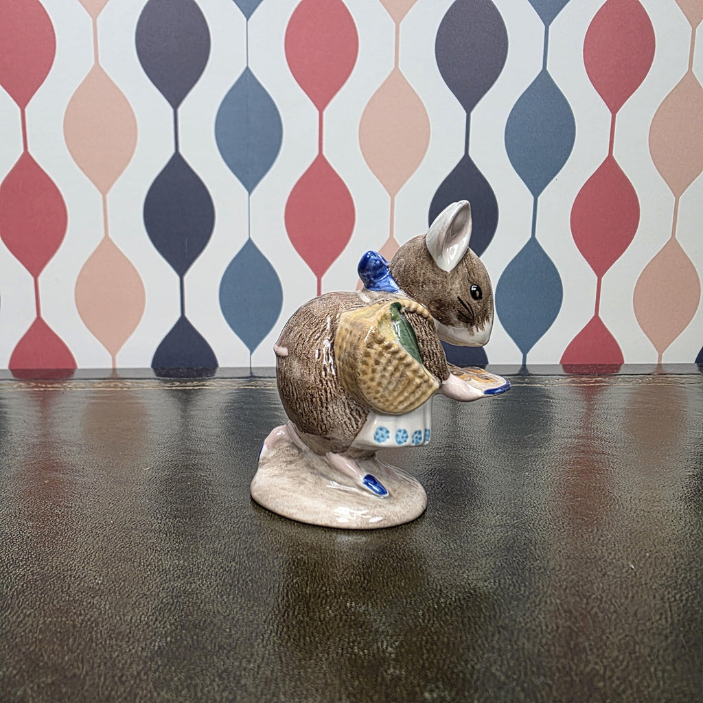 Royal Albert Appley Dapply Figurine Beatrix Potter Mouse Baking Character Collectible English Ceramic Figure