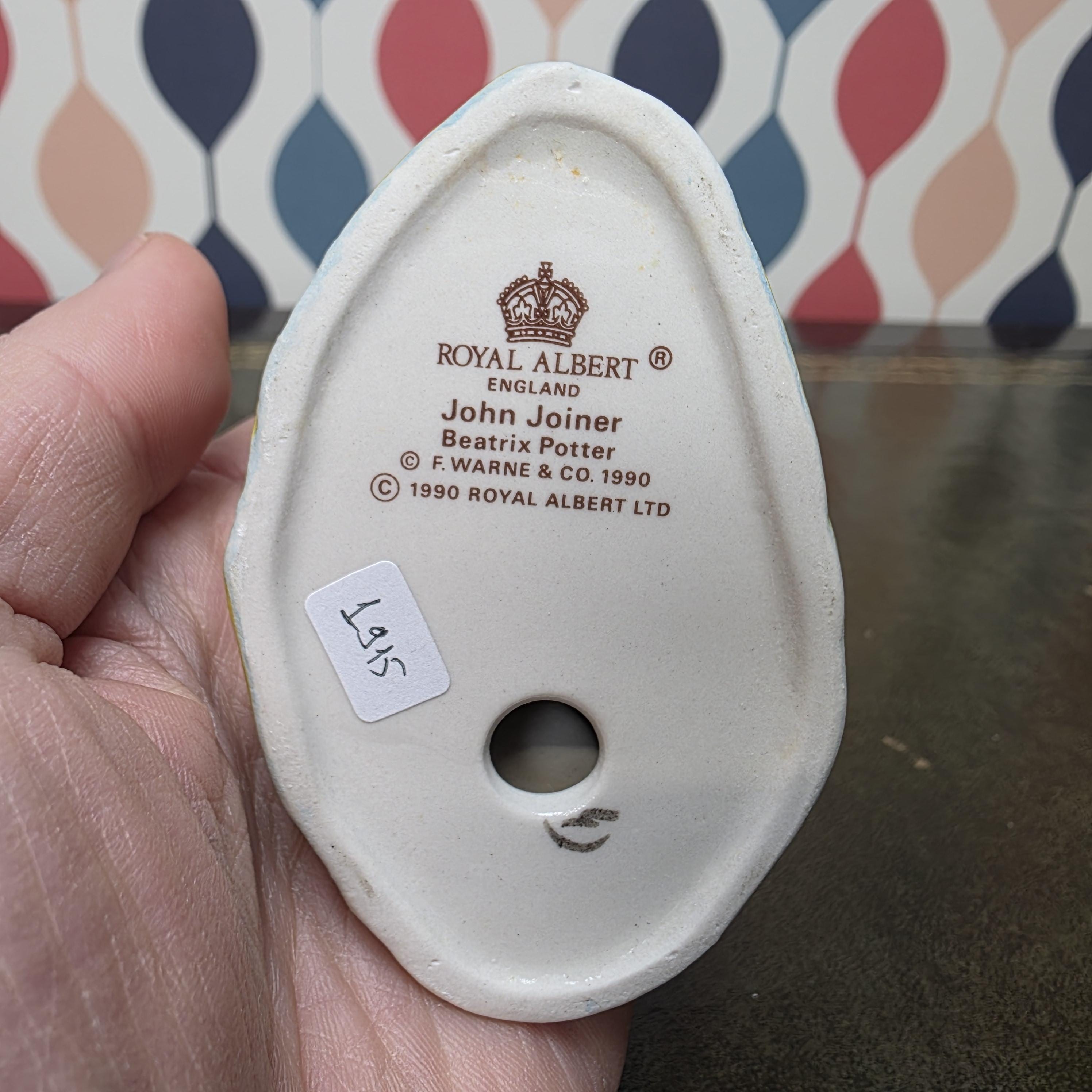 Royal Albert John Joiner Figurine Beatrix Potter Dog Character Collectible English Ceramic Animal Figure