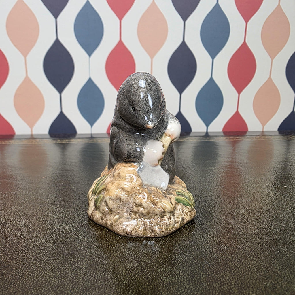 Royal Albert Diggory Diggory Delvet Figurine Beatrix Potter Mole Character Collectible English Ceramic Figure