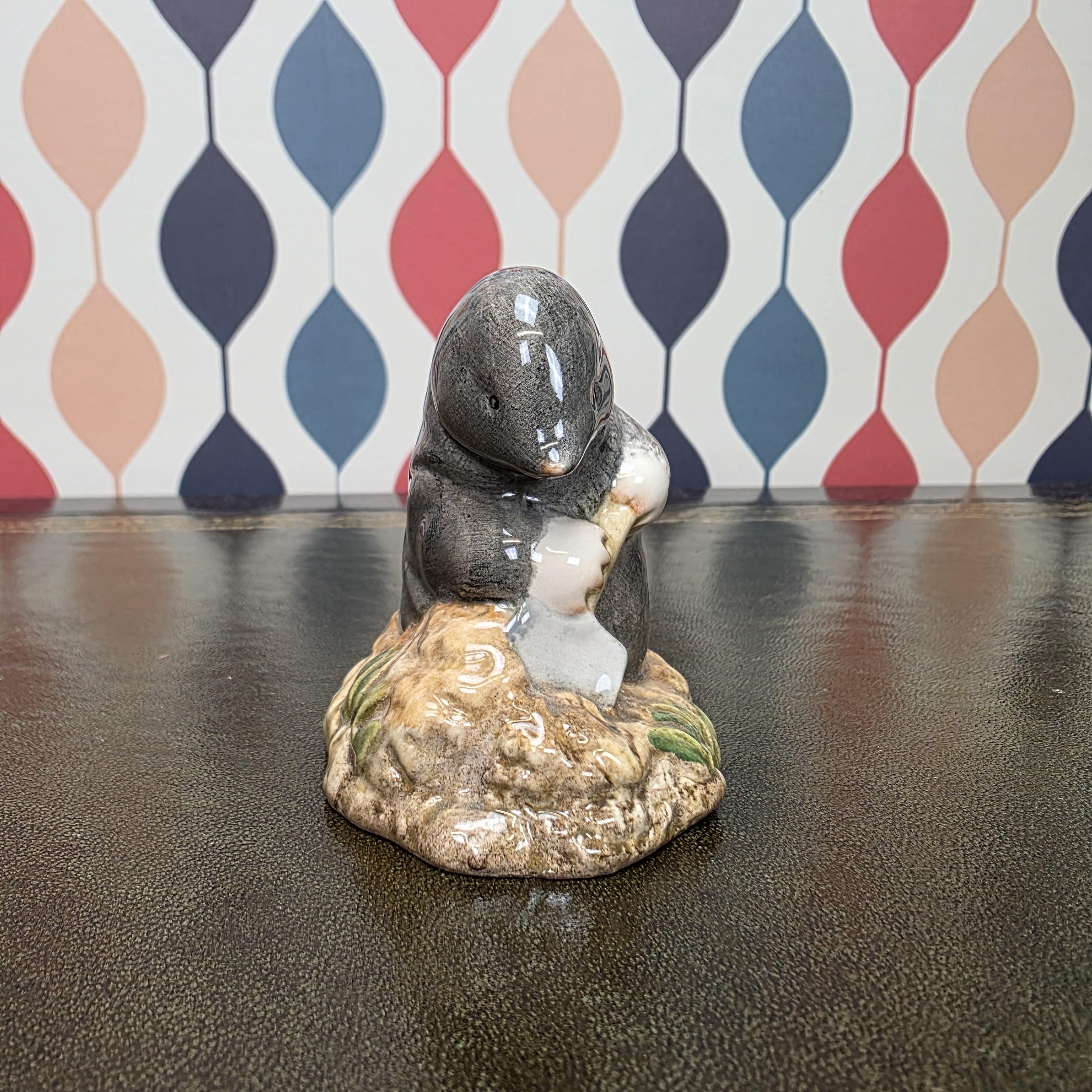 Royal Albert Diggory Diggory Delvet Figurine Beatrix Potter Mole Character Collectible English Ceramic Figure