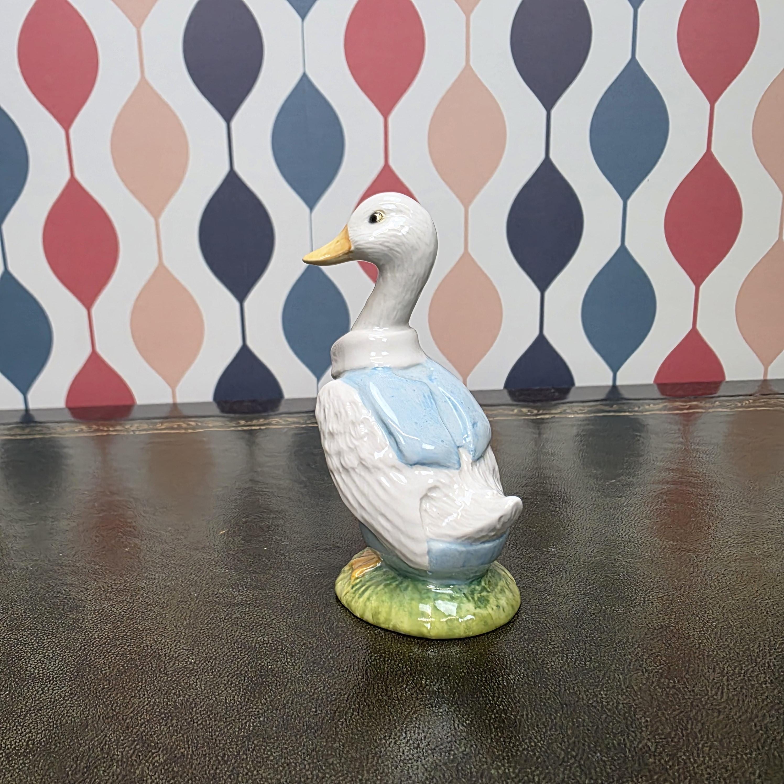 Royal Albert Mr Drake Puddle Duck Figurine Beatrix Potter Duck Character Collectible English Ceramic Animal Figure