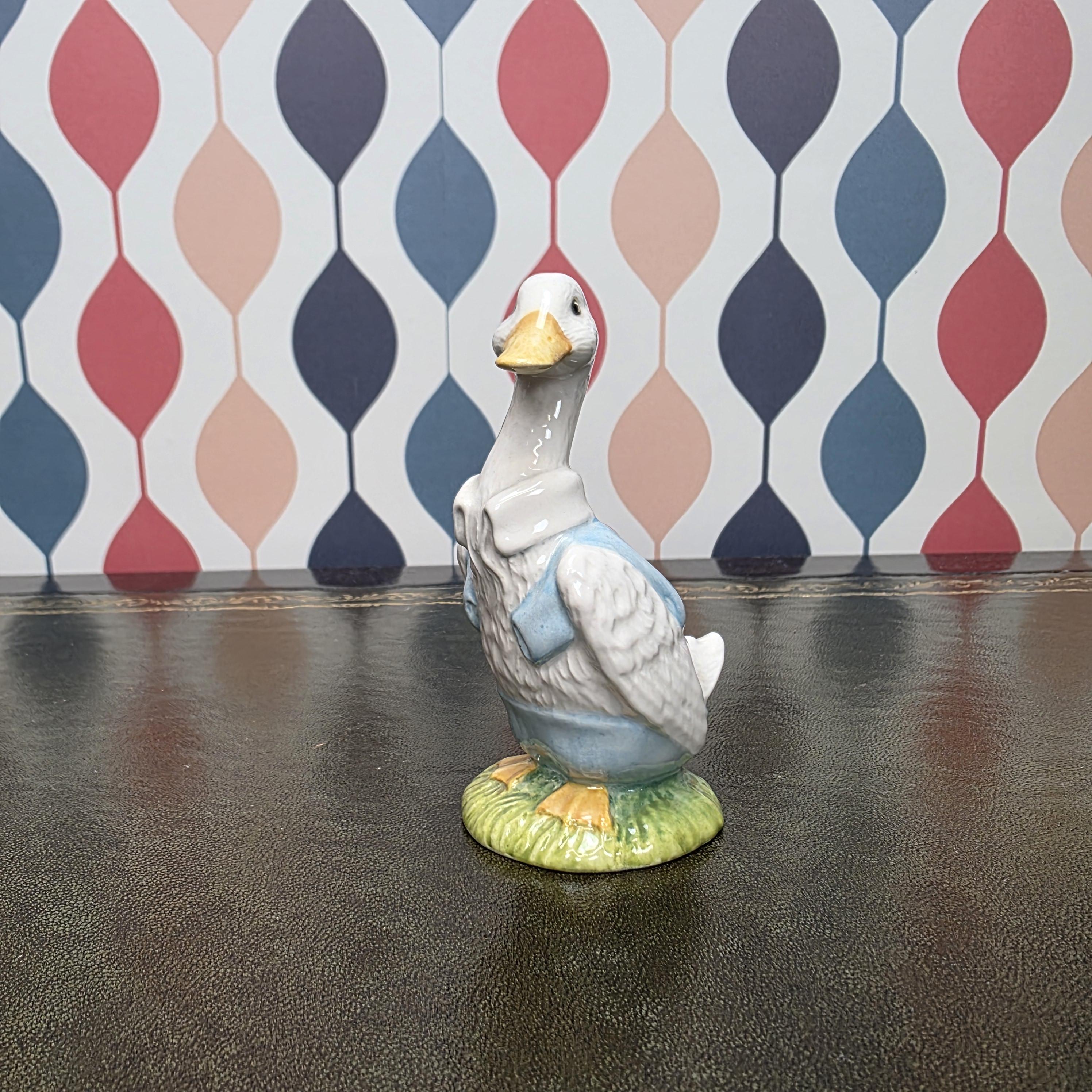 Royal Albert Mr Drake Puddle Duck Figurine Beatrix Potter Duck Character Collectible English Ceramic Animal Figure