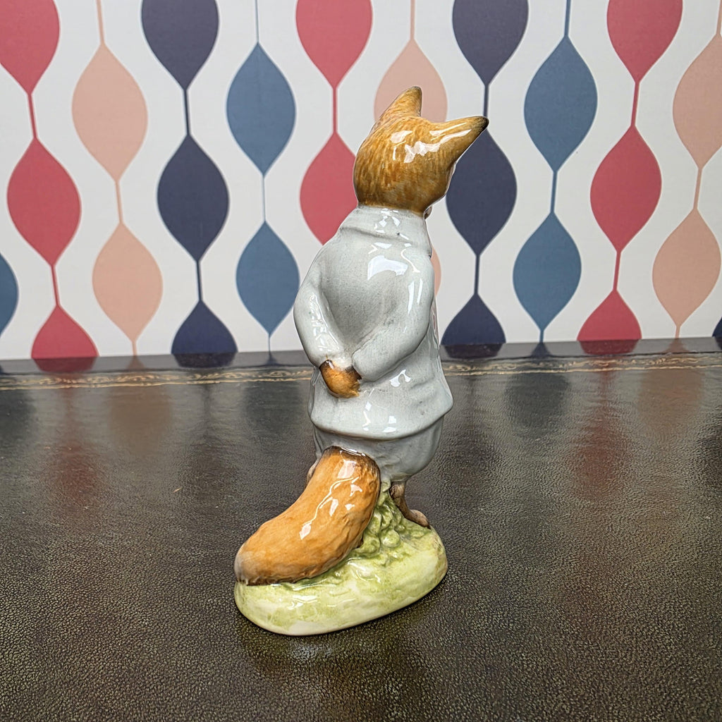 Royal Albert Foxy Whiskered Gentleman Figurine Beatrix Potter Fox Character Collectible English Ceramic Figure